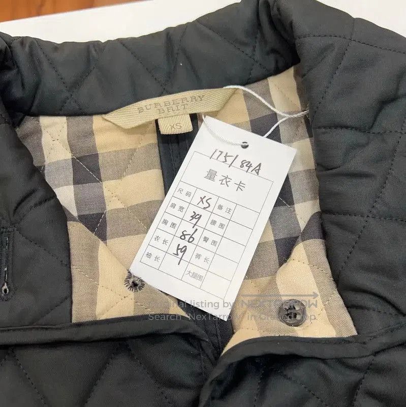 Burberry Burberry Quilted Black Cotton Women's Jacket. Size XS / US 0-2 / IT 36-38 - 6 Thumbnail