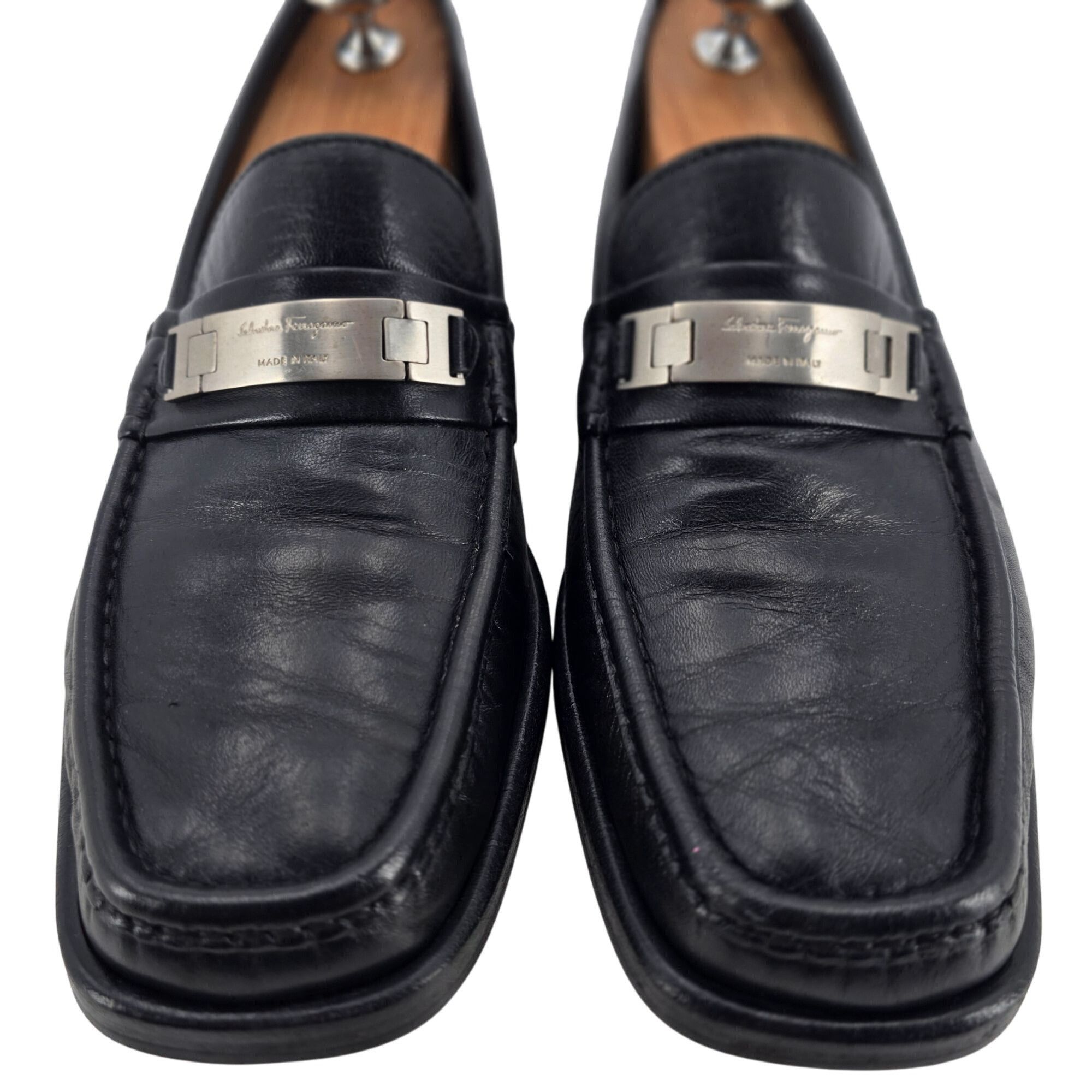 Salvatore Ferragamo Salvatore Ferragamo Italy Men's 8.5 Black Leather Dress Shoe Size US 8.5 / EU 41-42 - 10 Thumbnail