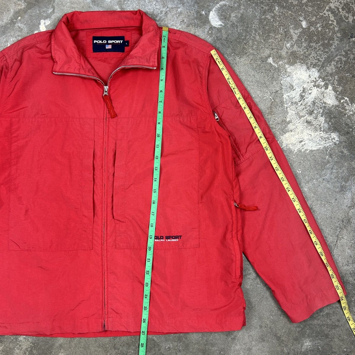 Polo Ralph Lauren × Vintage 1990s Polo Sport - Red Light Jacket Size US L / EU 52-54 / 3 - 10 Thumbnail