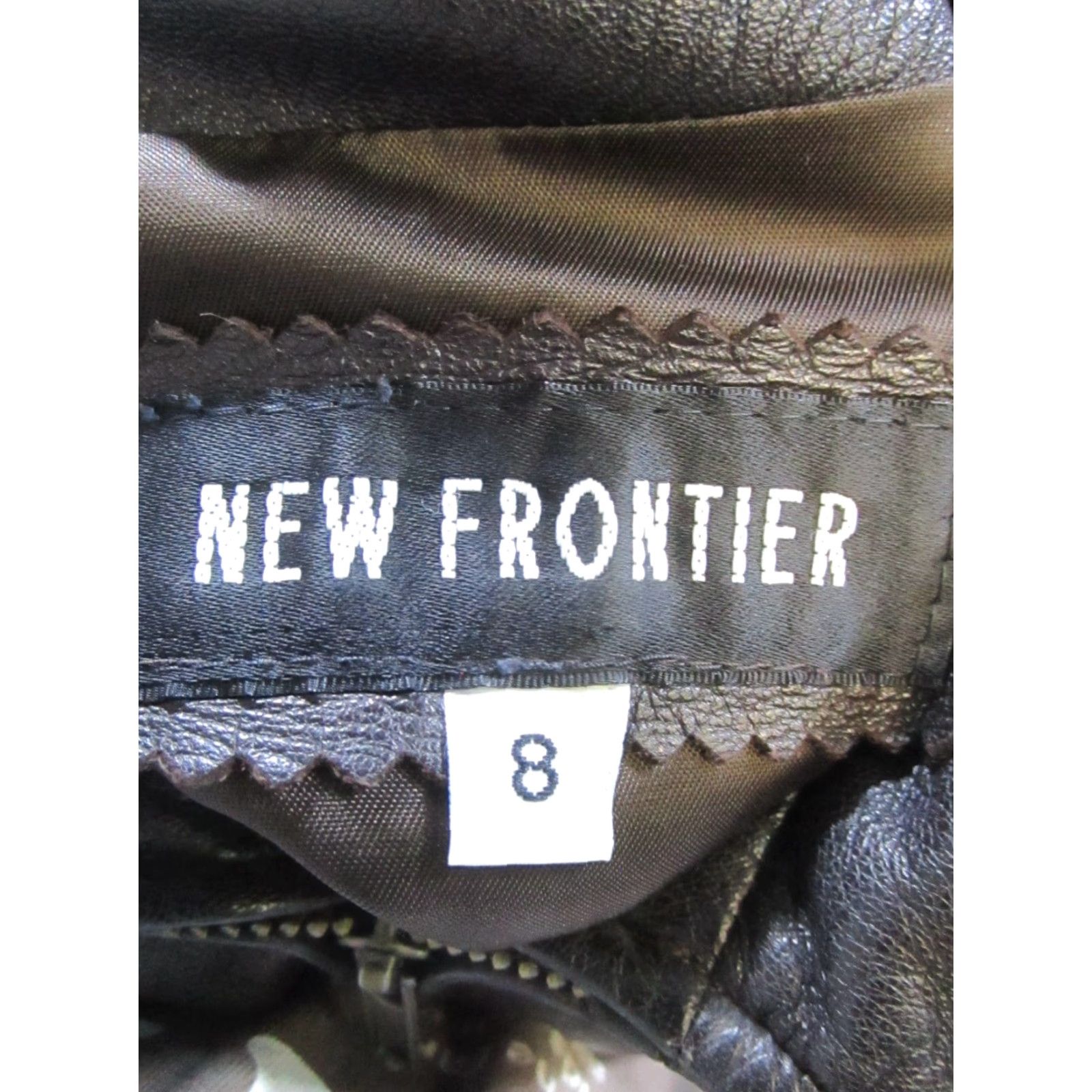 Vintage VINTAGE Frontier Leather Jacket Women's Medium Brown Full Zip 90s Y2K Size M / US 6-8 / IT 42-44 - 3 Thumbnail