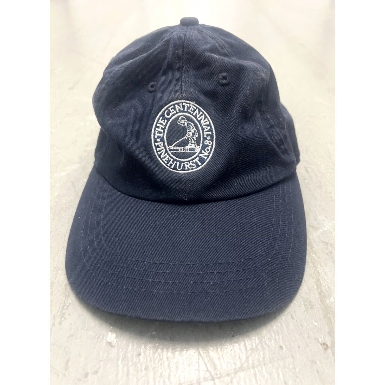 Vintage Ahead Golf Cap Men Navy Embroidered Logo Adjustable Strapback Size ONE SIZE - 2 Thumbnail