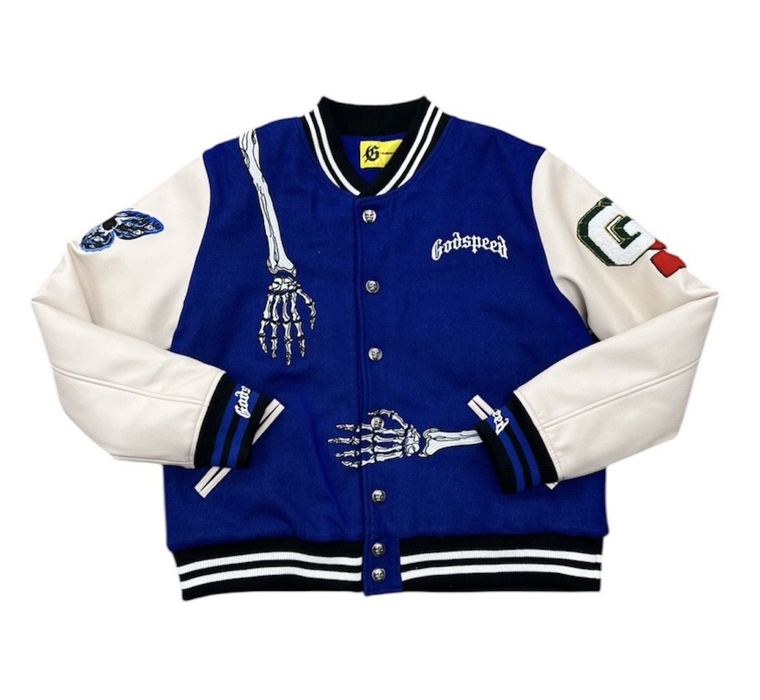 Godspeed Godspeed rod skeleton varsity jacket small Size US S / EU 44-46 / 1 - 1 Thumbnail
