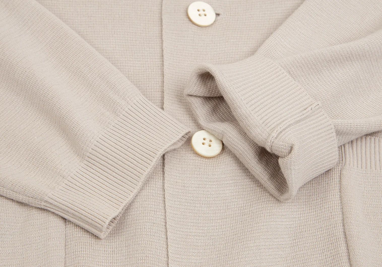 Issey Miyake Acrylic Linen Knit Jacket in Beige 2 Size US M / EU 48-50 / 2 - 6 Thumbnail
