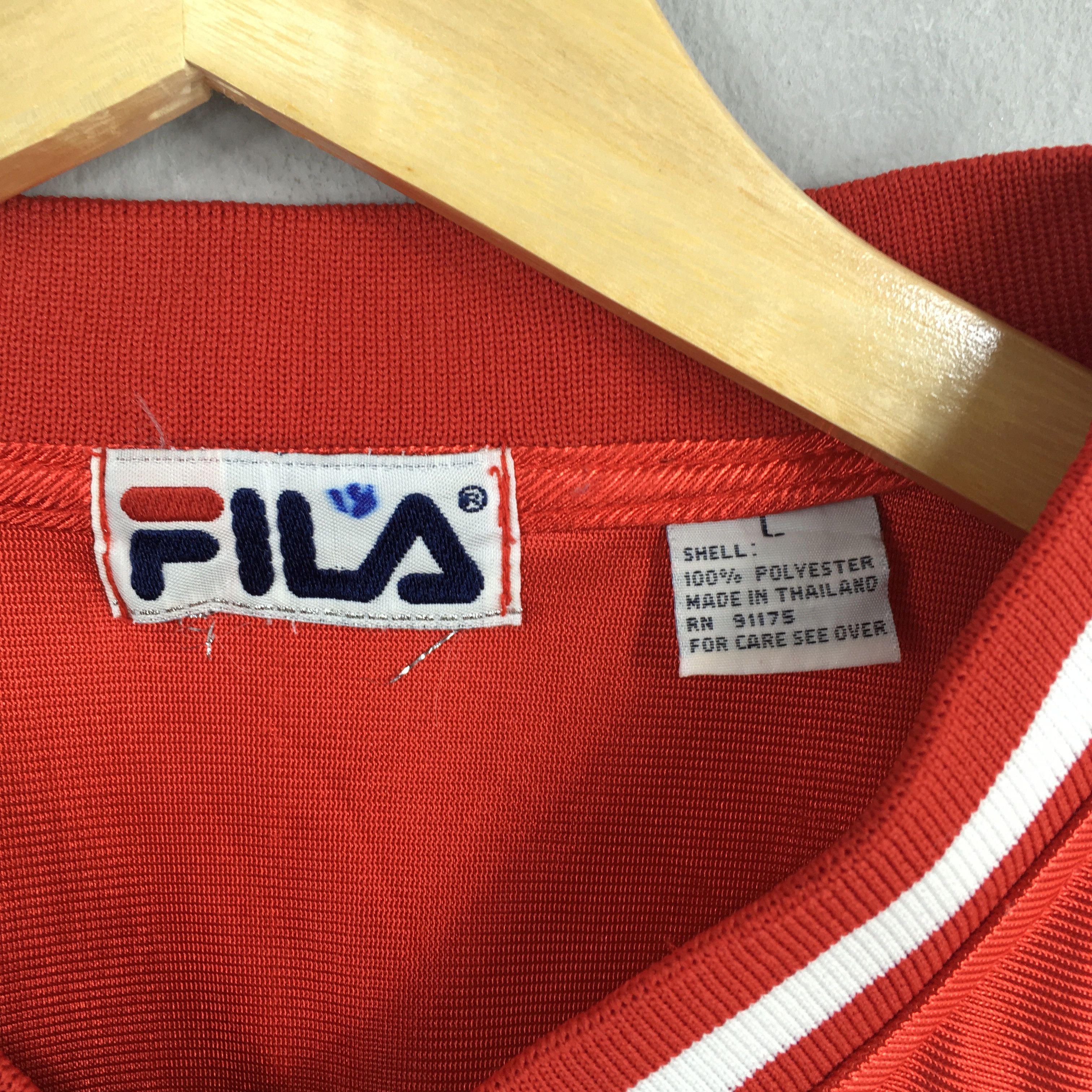 Fila × Sports Specialties Vintage Fila Sports Jersey Football NFL Kc Chiefs Red Large Size US L / EU 52-54 / 3 - 5 Thumbnail