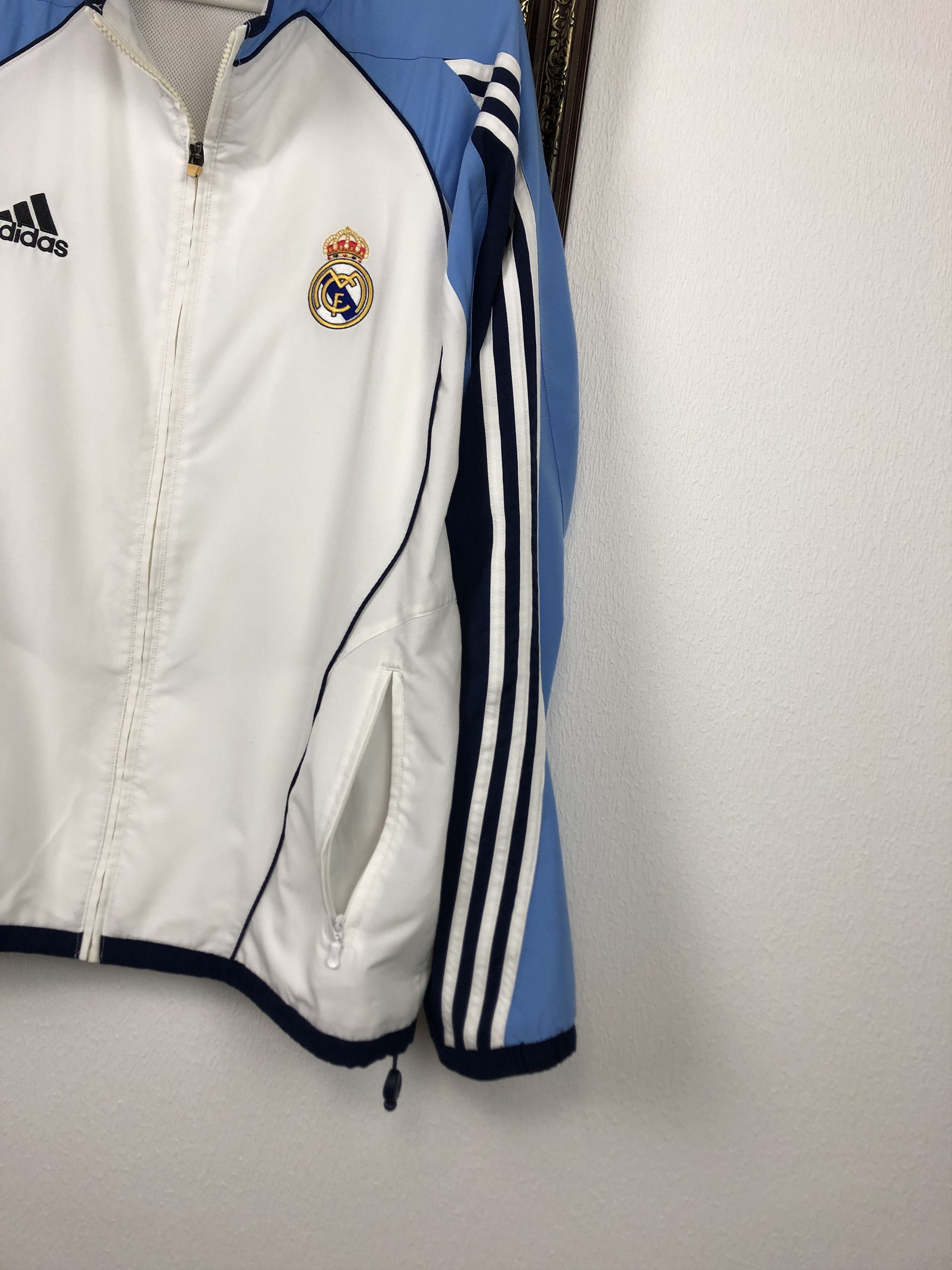 Adidas × Vintage Vintage Real Madrid Football Jacket Soccer Track Top Zip Size US L / EU 52-54 / 3 - 5 Thumbnail
