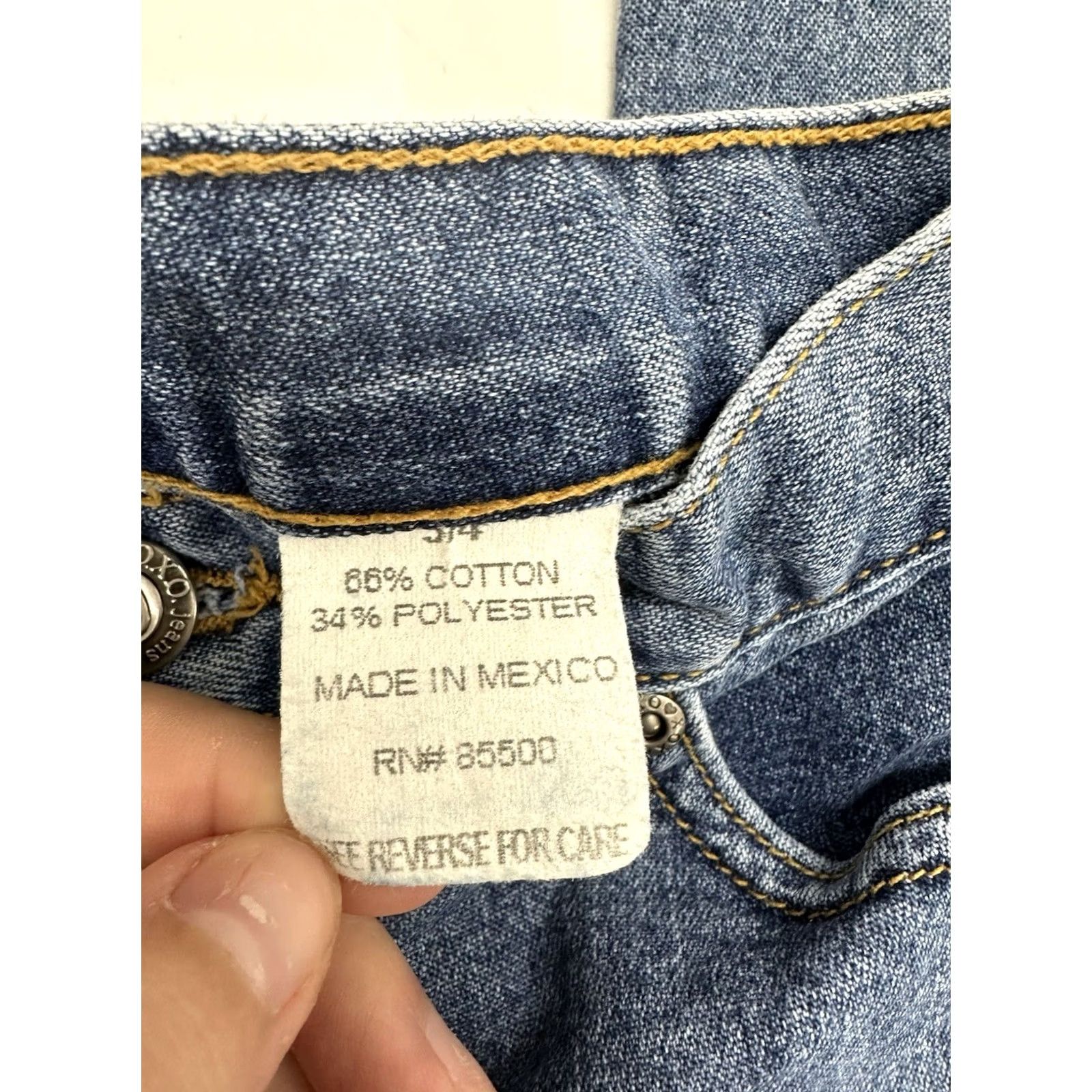 XOXO XOXO Jeans Juniors Jeans Size 3/4 Bootcut Denim Y2K Jeans Blue Women Regular 5-Pocket Comfort Stretch Size 26" / US 2 / IT 38 - 5 Thumbnail