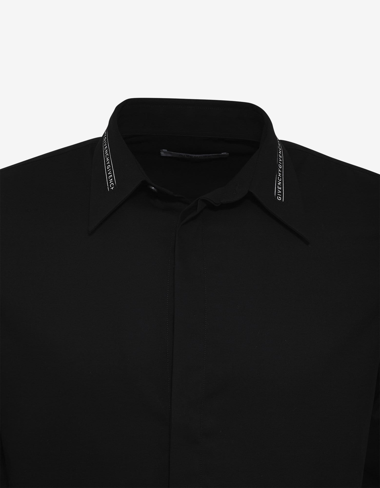 Givenchy Givenchy Black Logo Collar Shirt SIZE 42 Size US L / EU 52-54 / 3 - 5 Thumbnail