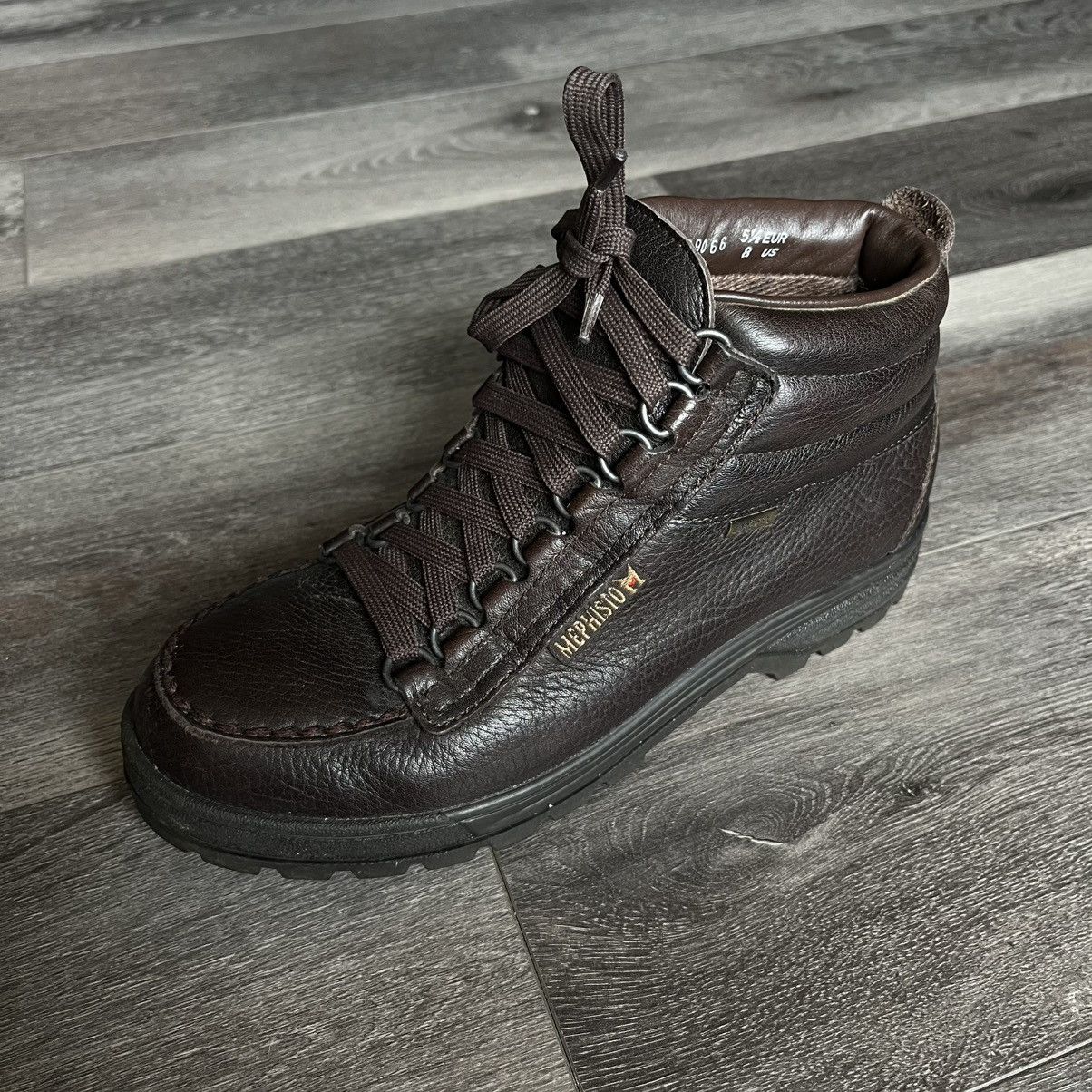 Mephisto Vintage Mephisto Niki Brown Leather Ankle Boots Gore Tex 8W Size US 8 / IT 38 - 11 Thumbnail