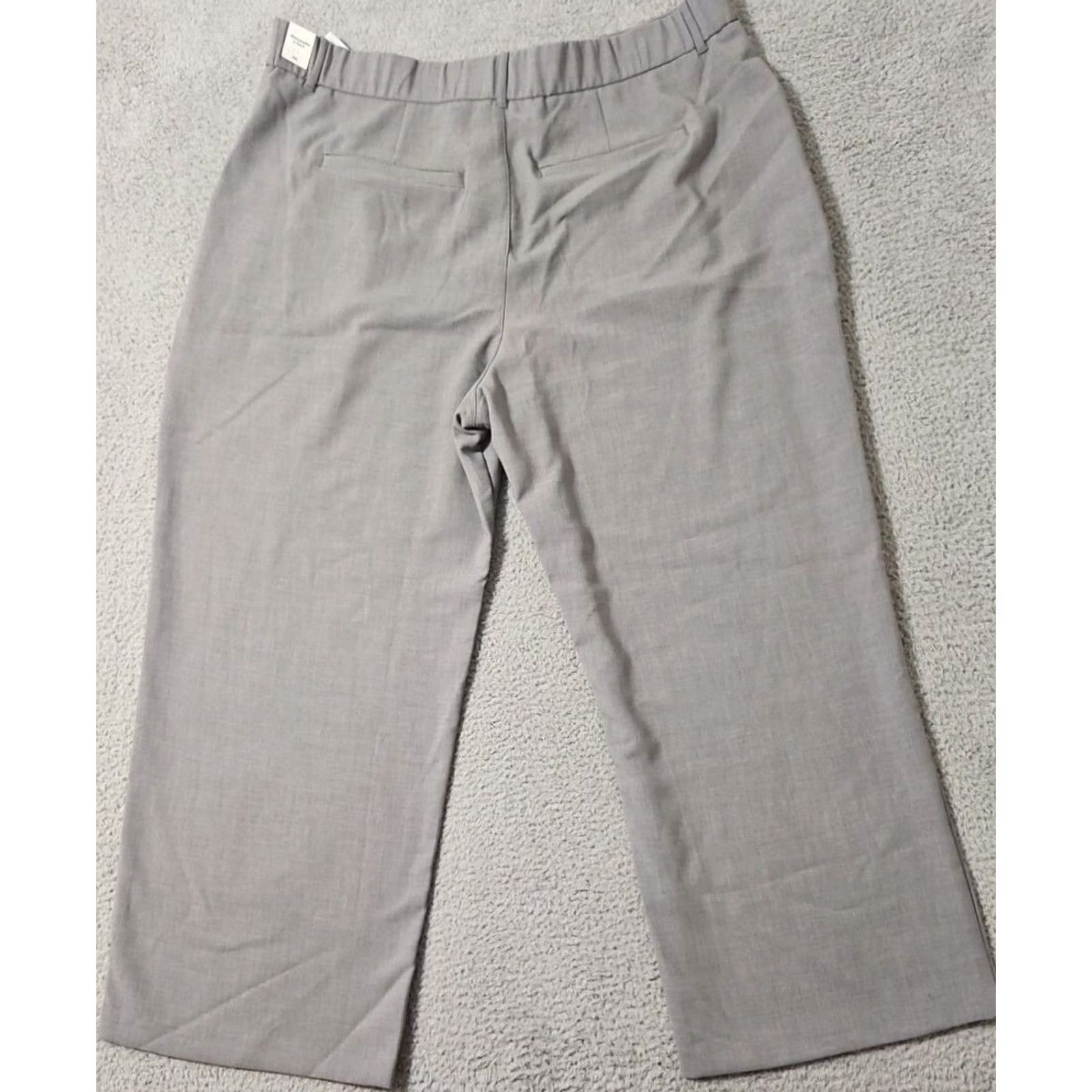 Abercrombie & Fitch Abercrombie & Fitch Tailored Pant Trouser Grey Size XXL Wide Leg Women Size 40" / US 18 - 2 Thumbnail