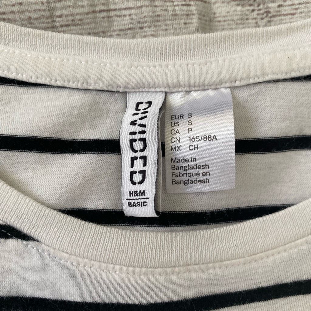 H&M H&M divided women S scoopneck short sleeve long length strip Size S / US 4 / IT 40 - 7 Thumbnail