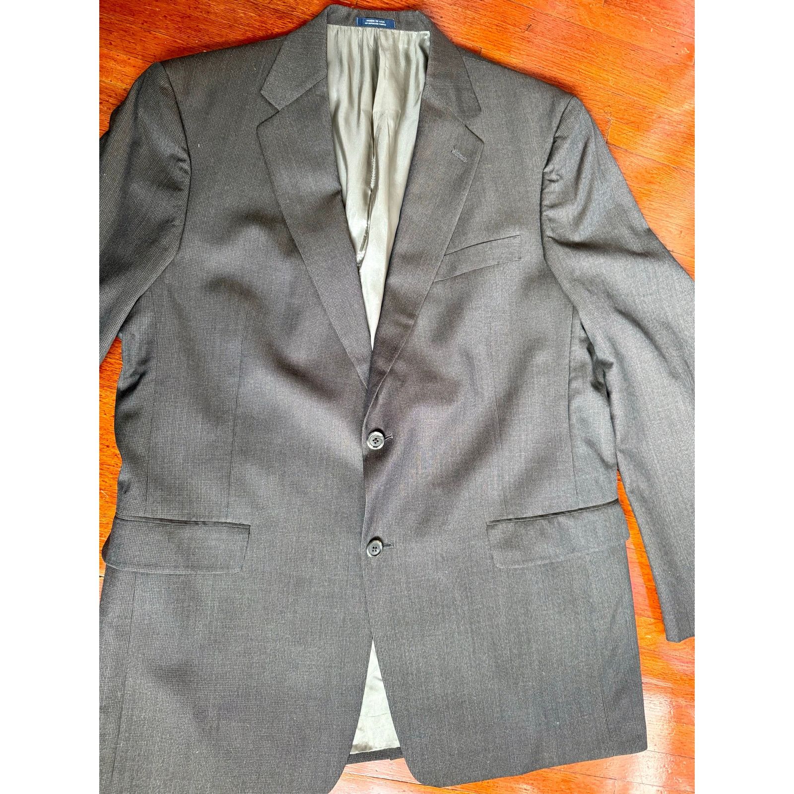 Hart Schaffner Marx Vtg 70's Brown Hart Schaffner Marx Blazer Suit jacket 44L Size 44L - 3 Thumbnail