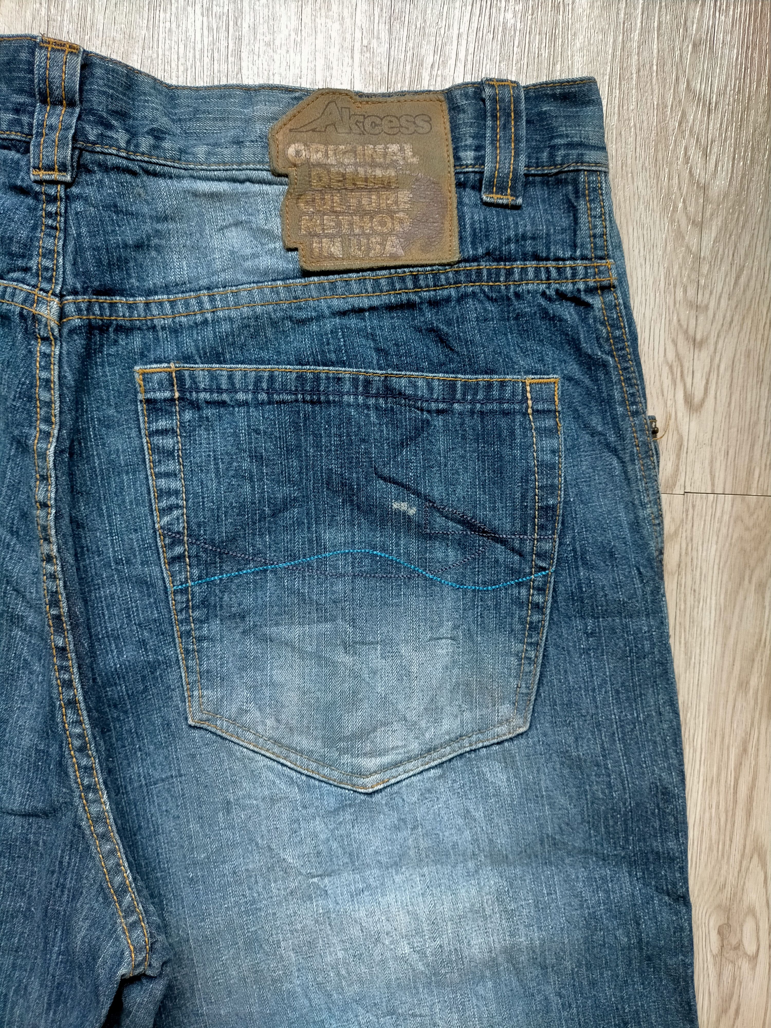 JNCO × Japanese Brand Akcess Baggy Vtg 90s Hip Hop Skate Style Denim Size US 34 / EU 50 - 13 Thumbnail