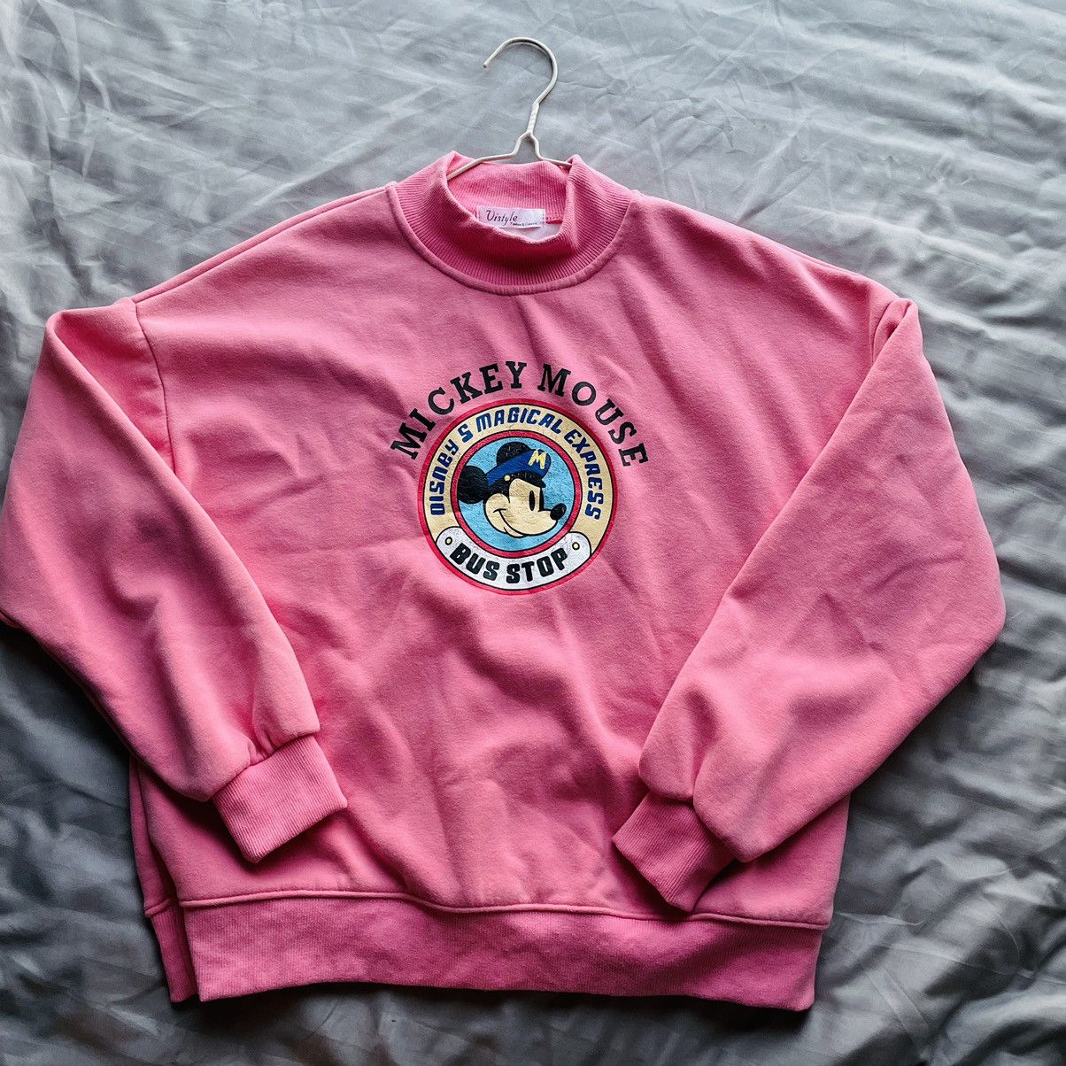 Seditionaries × Vintage Micky Mouse Super Soft Umock Neck Sweatshirt. Size M / US 6-8 / IT 42-44 - 2 Thumbnail