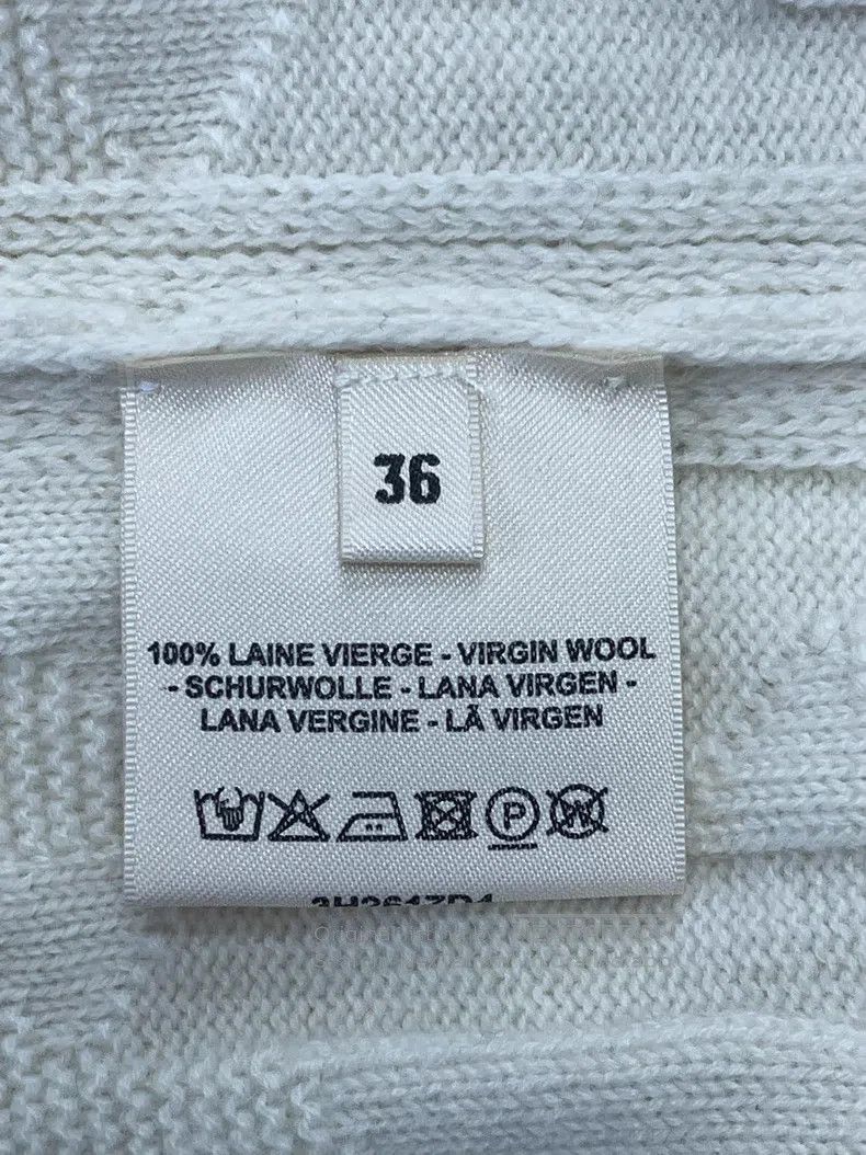 Hermes Hermes White H Pattern Knit Sweater Size XS / US 0-2 / IT 36-38 - 4 Thumbnail