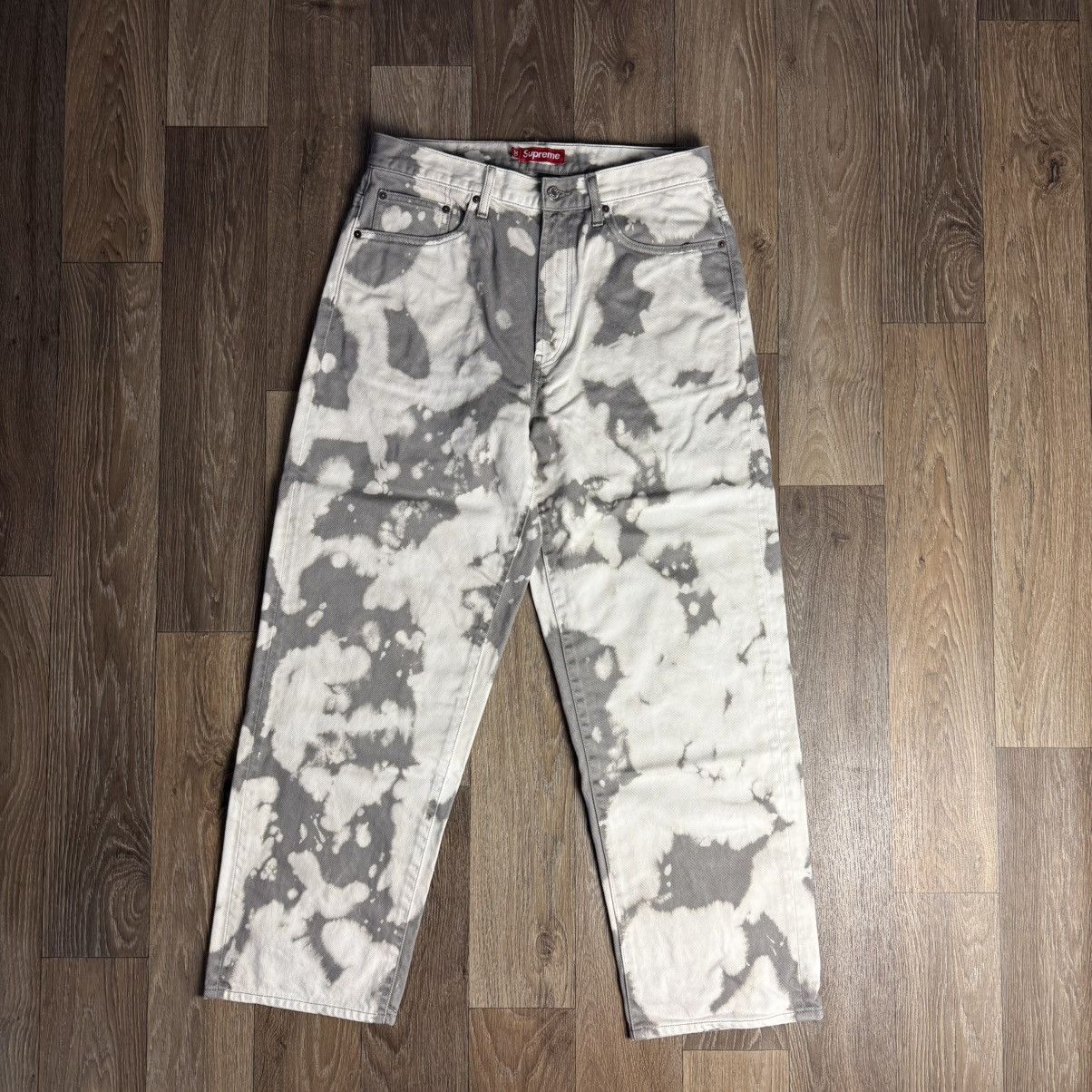 Supreme Supreme Bleached Baggy Jeans | Grailed