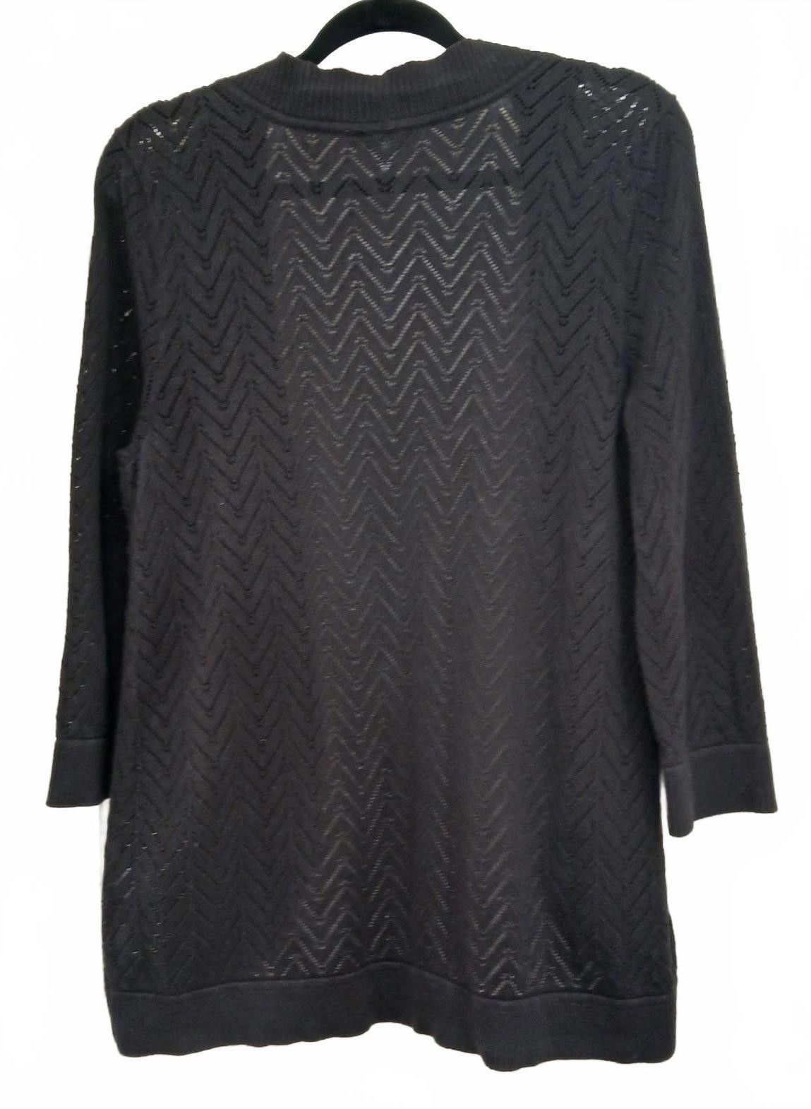 Designer Christopher & Banks Open Crocheted Cover Black Size L / US 10 / IT 46 - 3 Thumbnail