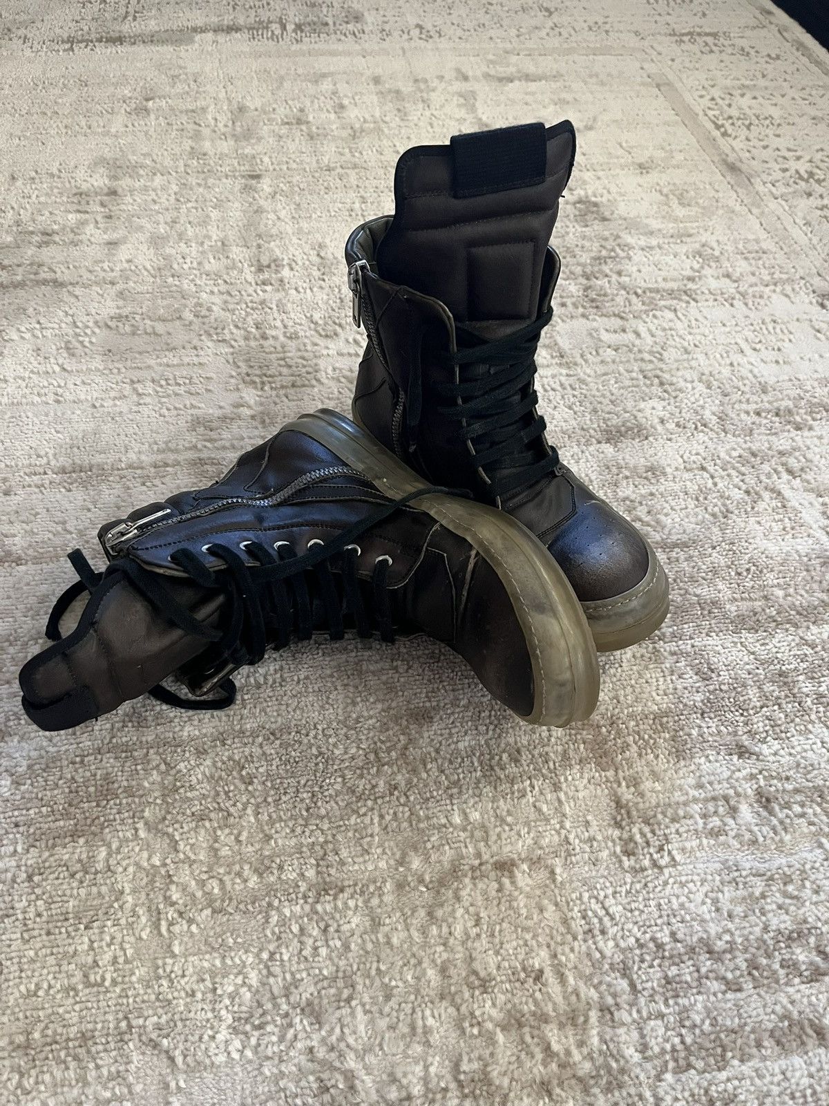 Rick Owens Rick Owens SS19 “Babel” Geobasket Size US 10 / EU 43 - 3 Thumbnail
