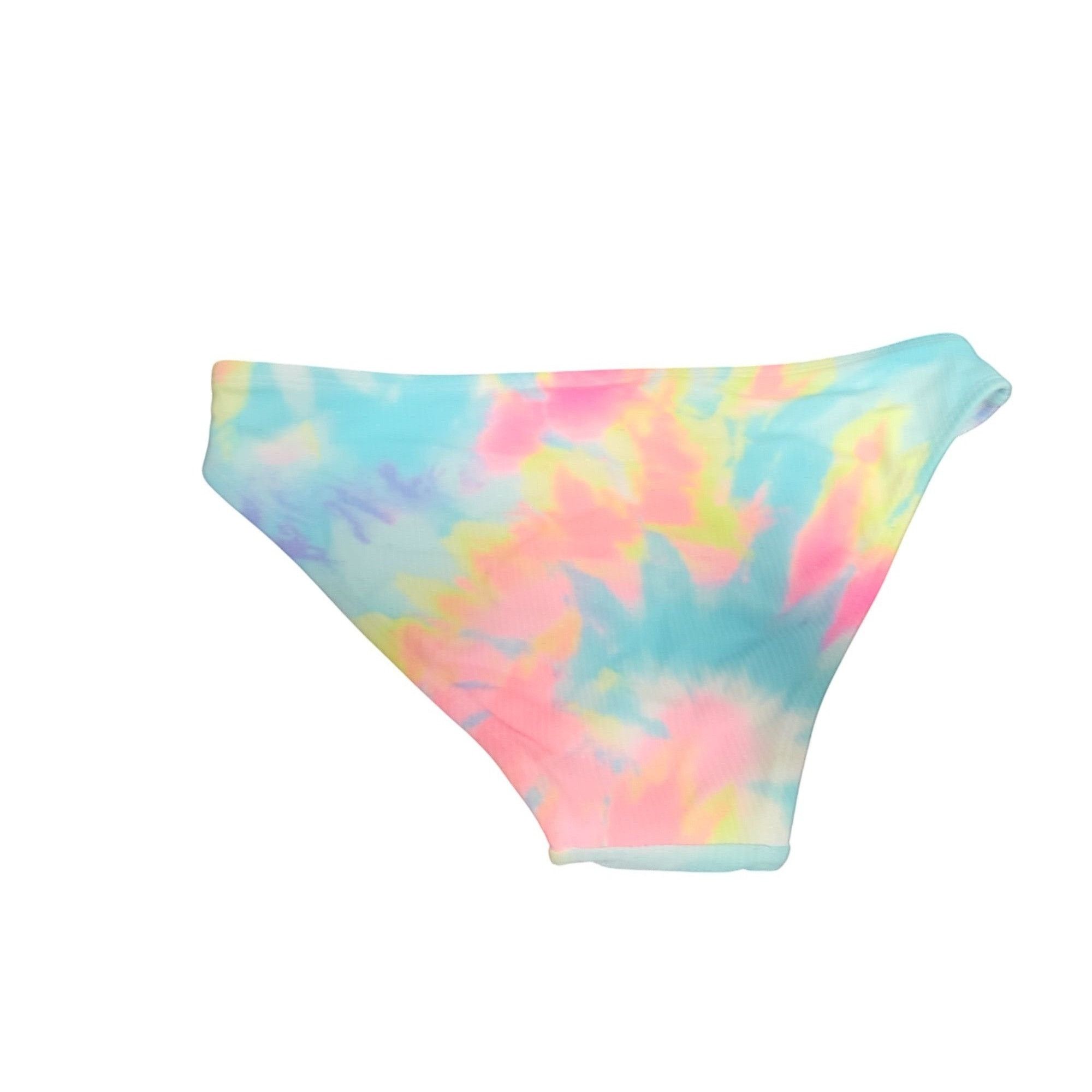 Other Tie-Dye Ribbed Bikini Bottoms Womens Size S Vibrant Pastel C Size ONE SIZE - 3 Thumbnail