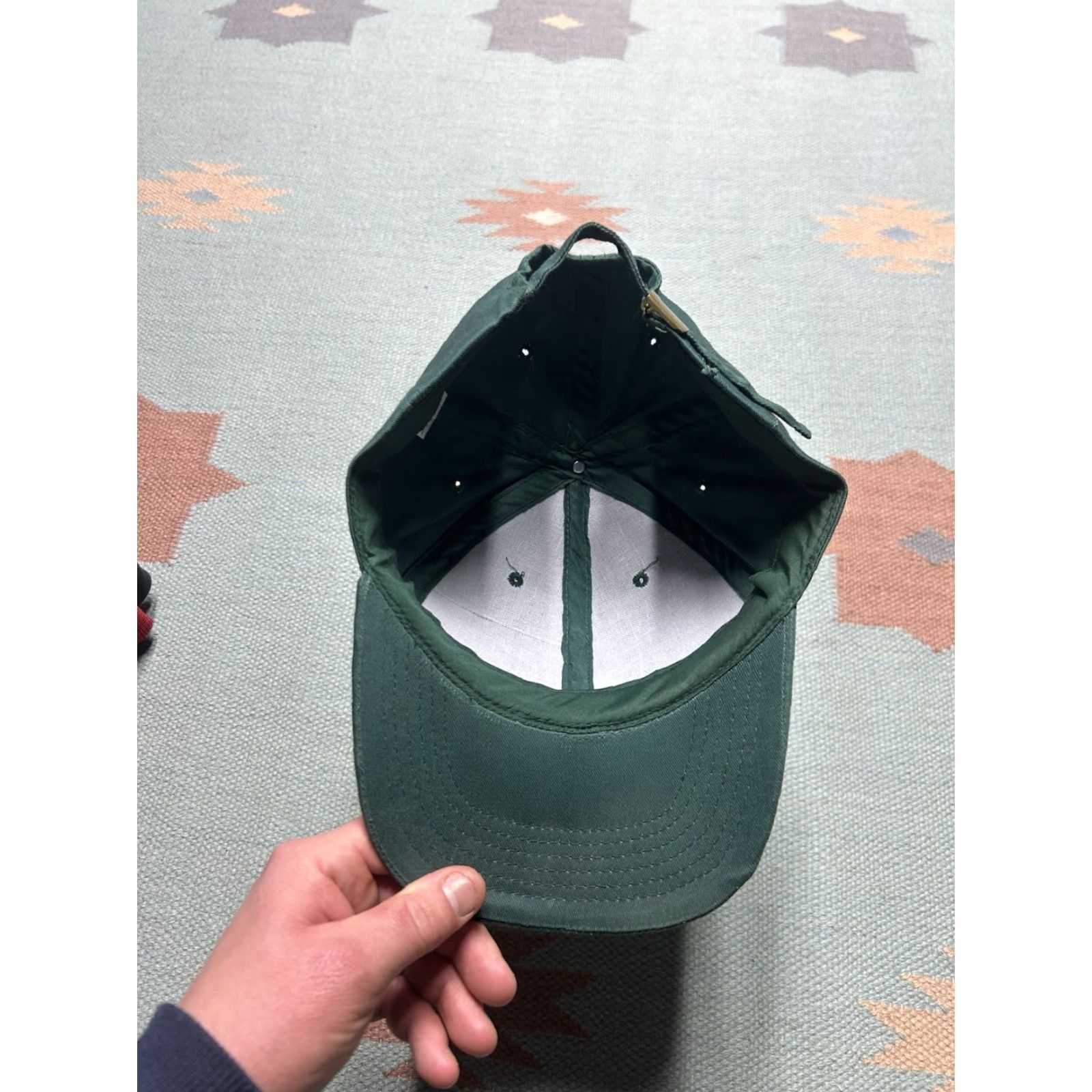 Native VINTAGE strapback hat cap Alaska fish native graphic forest green adjustable Men Adjustable Green Fish Logos strapback Men Size ONE SIZE - 5 Thumbnail