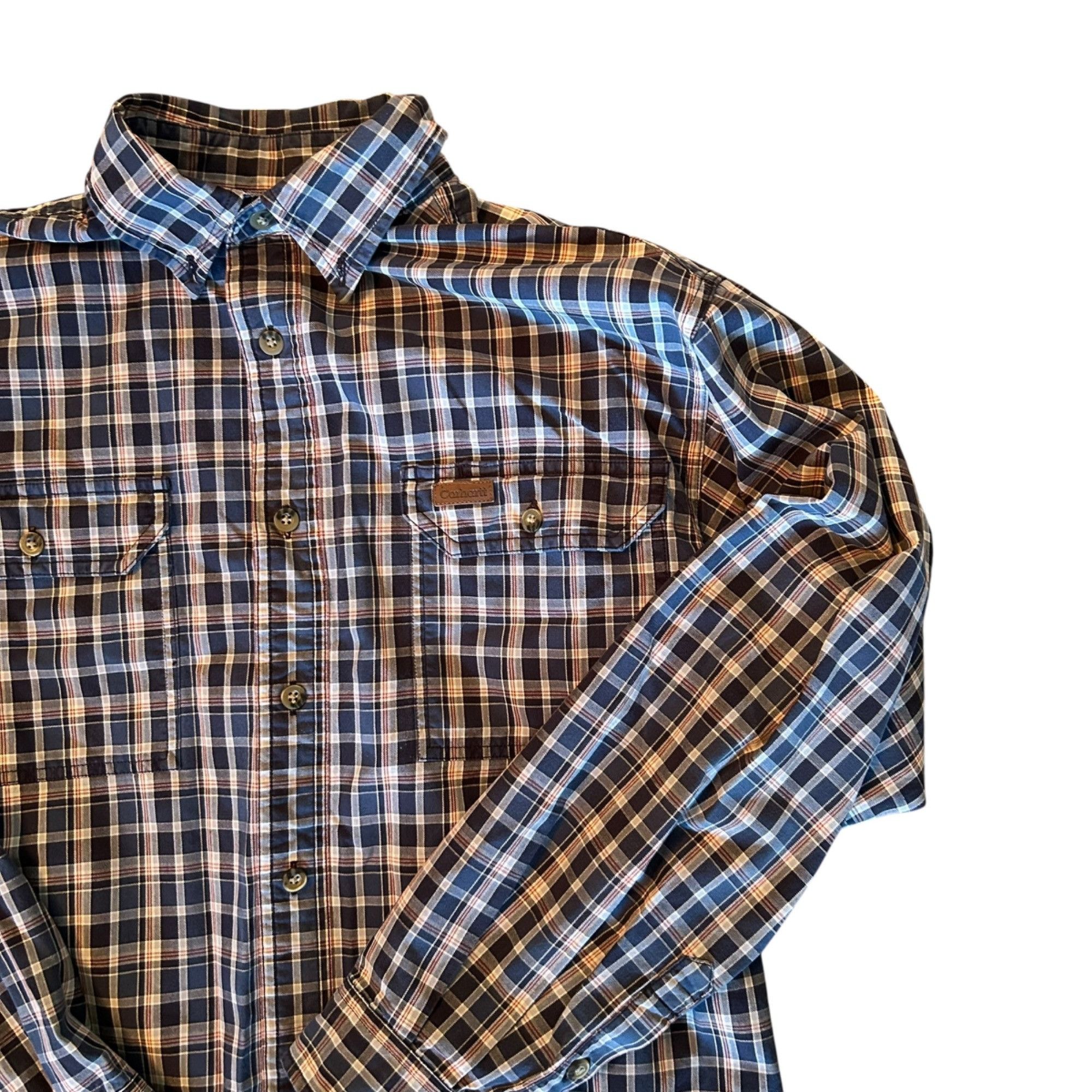 Carhartt Carhartt Blue Plaid Button Down Workwear Shirt M Size US M / EU 48-50 / 2 - 4 Thumbnail