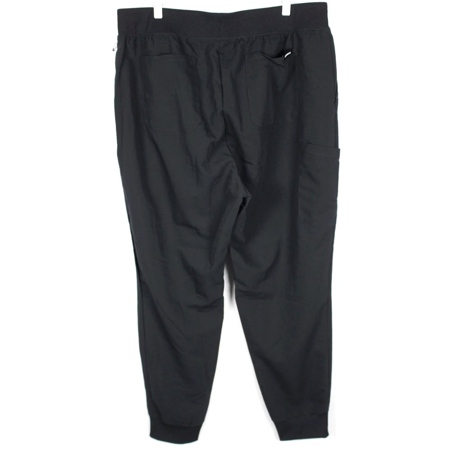 Vintage Jaanuu Women's Silex Knit Waist Scrub Joggers 1X Black W20003E Size 40" / US 18 - 2 Thumbnail