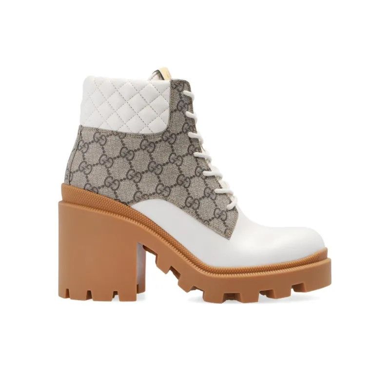 Gucci o1s1wg110225 Women's GG Ankle Boots in Multicolor Size US 5 / IT 35 - 1 Thumbnail