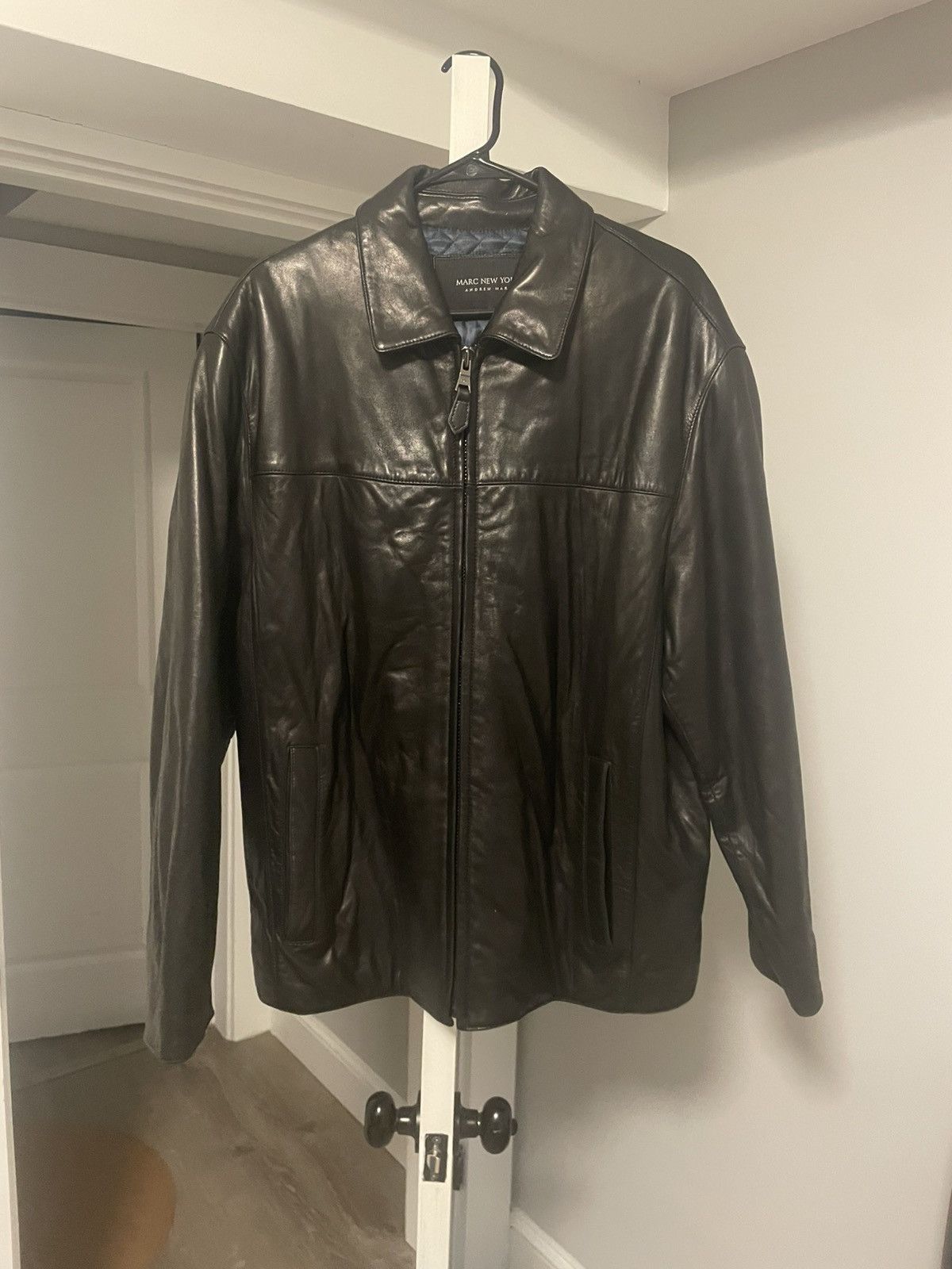 Andrew Marc Marc New York Andrew Marc Men’s Black Leather Jacket Size US L / EU 52-54 / 3 - 1 Thumbnail