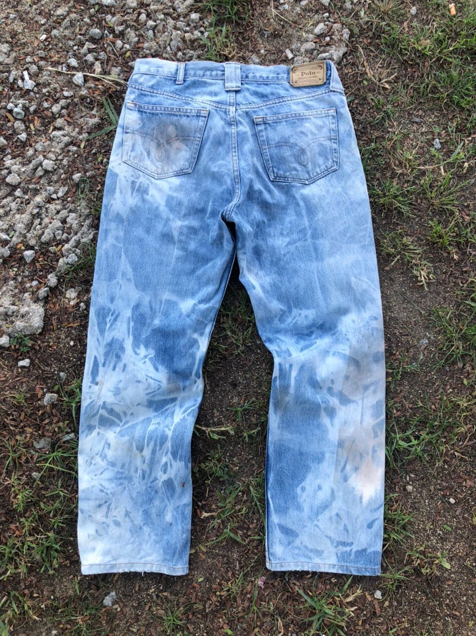 Polo Ralph Lauren × Ralph Lauren Vintage Polo by Ralph Lauren Bleached Denim Jeans Size US 33 - 2 Thumbnail
