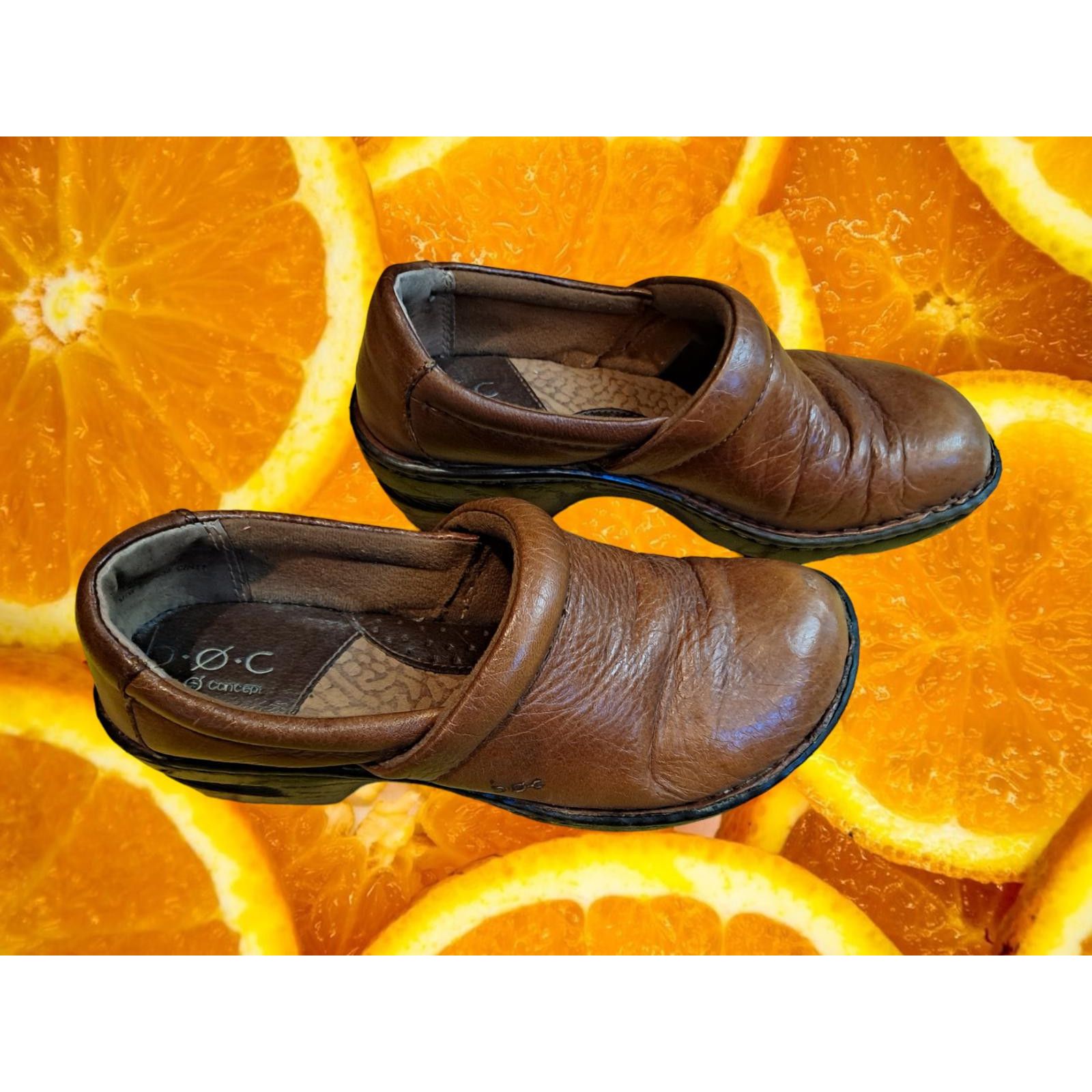 Other B.O.C Brown Clog/Mule with 2 Inch Heel Size 6.5 Size ONE SIZE - 2 Thumbnail