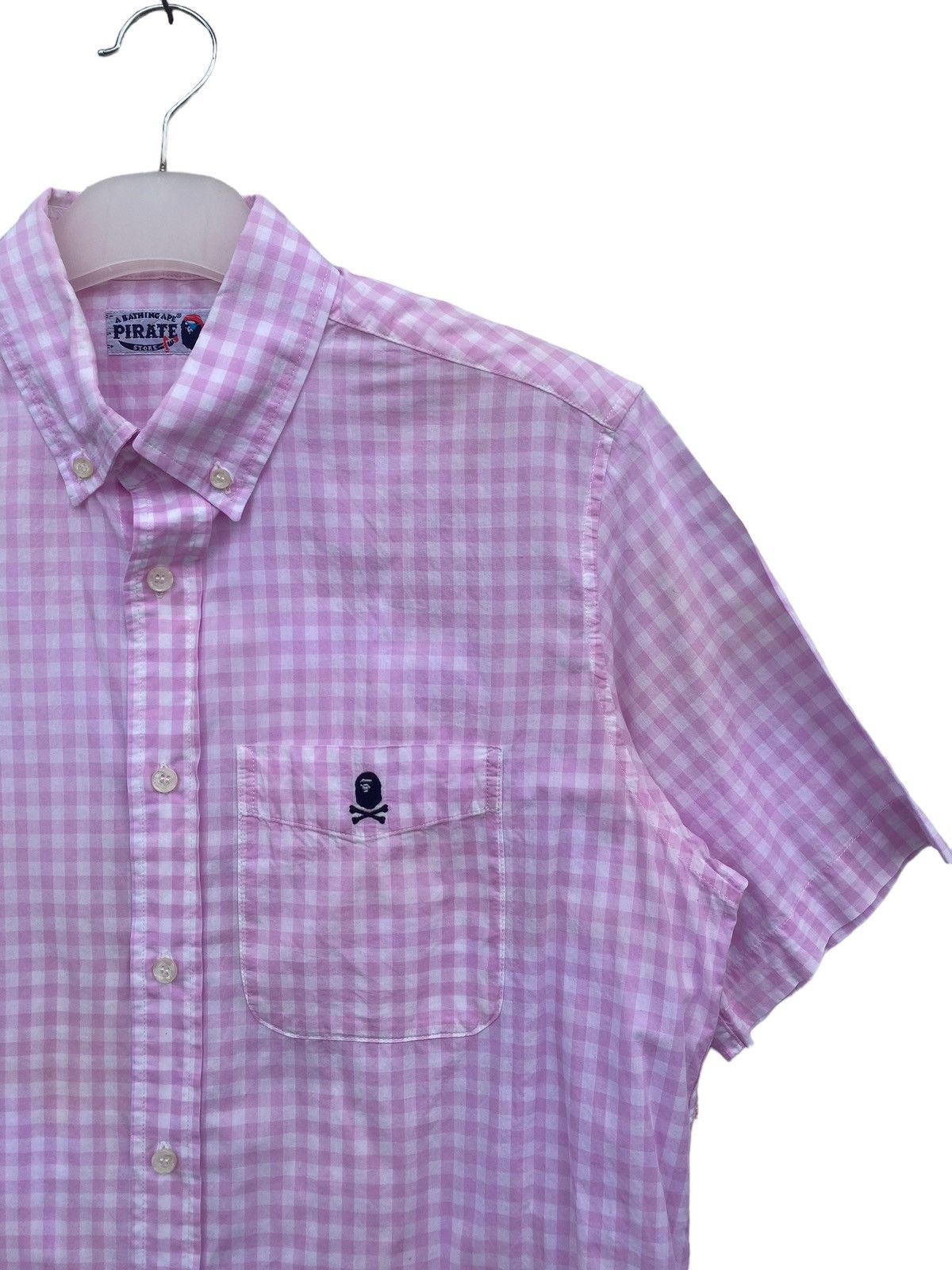 Bape Bathing Ape Pirates Store Checkered Button Down Shirt Size US L / EU 52-54 / 3 - 4 Thumbnail