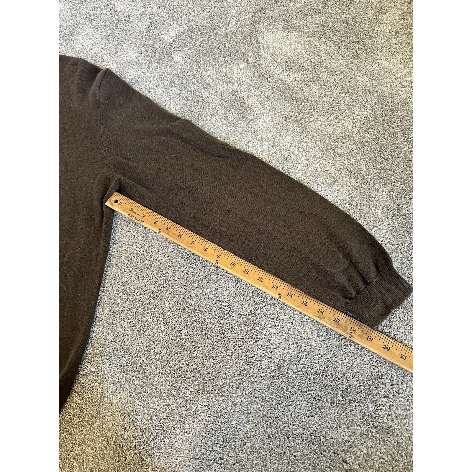 Eddie Bauer Mens Eddie Bauer Quarter Zip Cotton & Cashmere XL TALL Size US XL / EU 56 / 4 - 4 Thumbnail