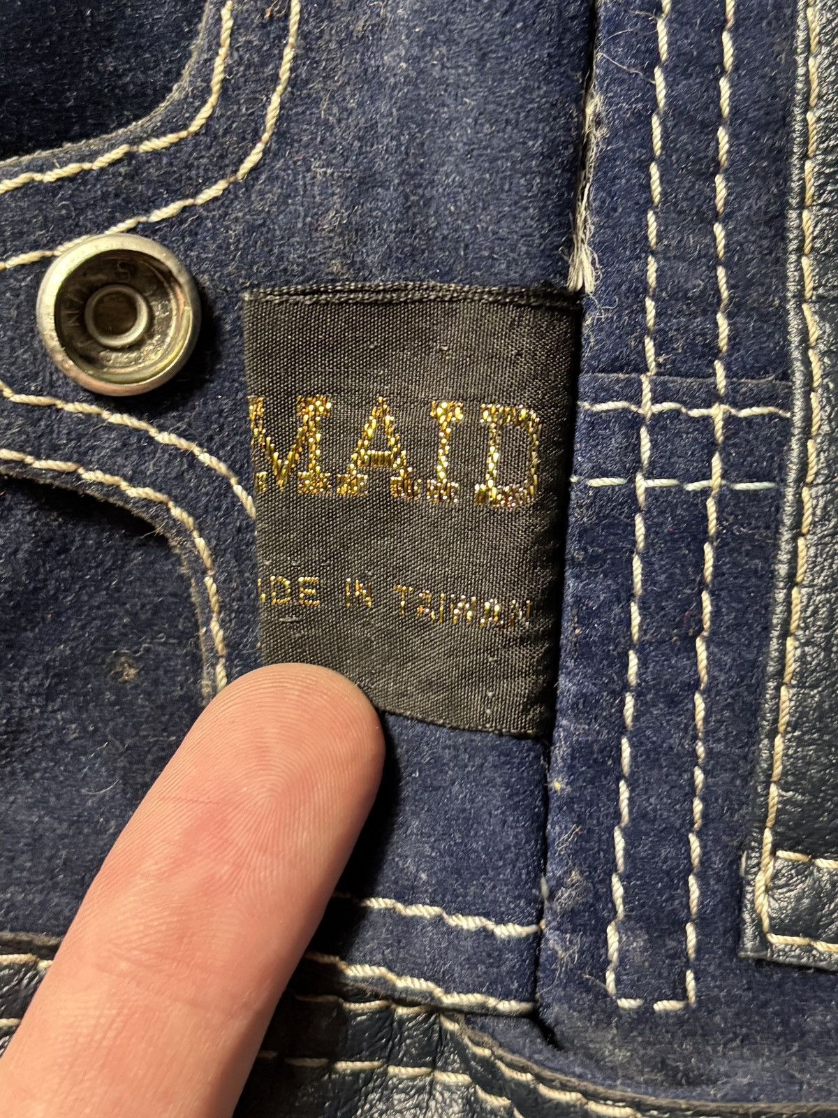 Vintage True Vintage Ricky Jacket Reversible Crop Two Tone Trucker Size US XS / EU 42 / 0 - 9 Thumbnail