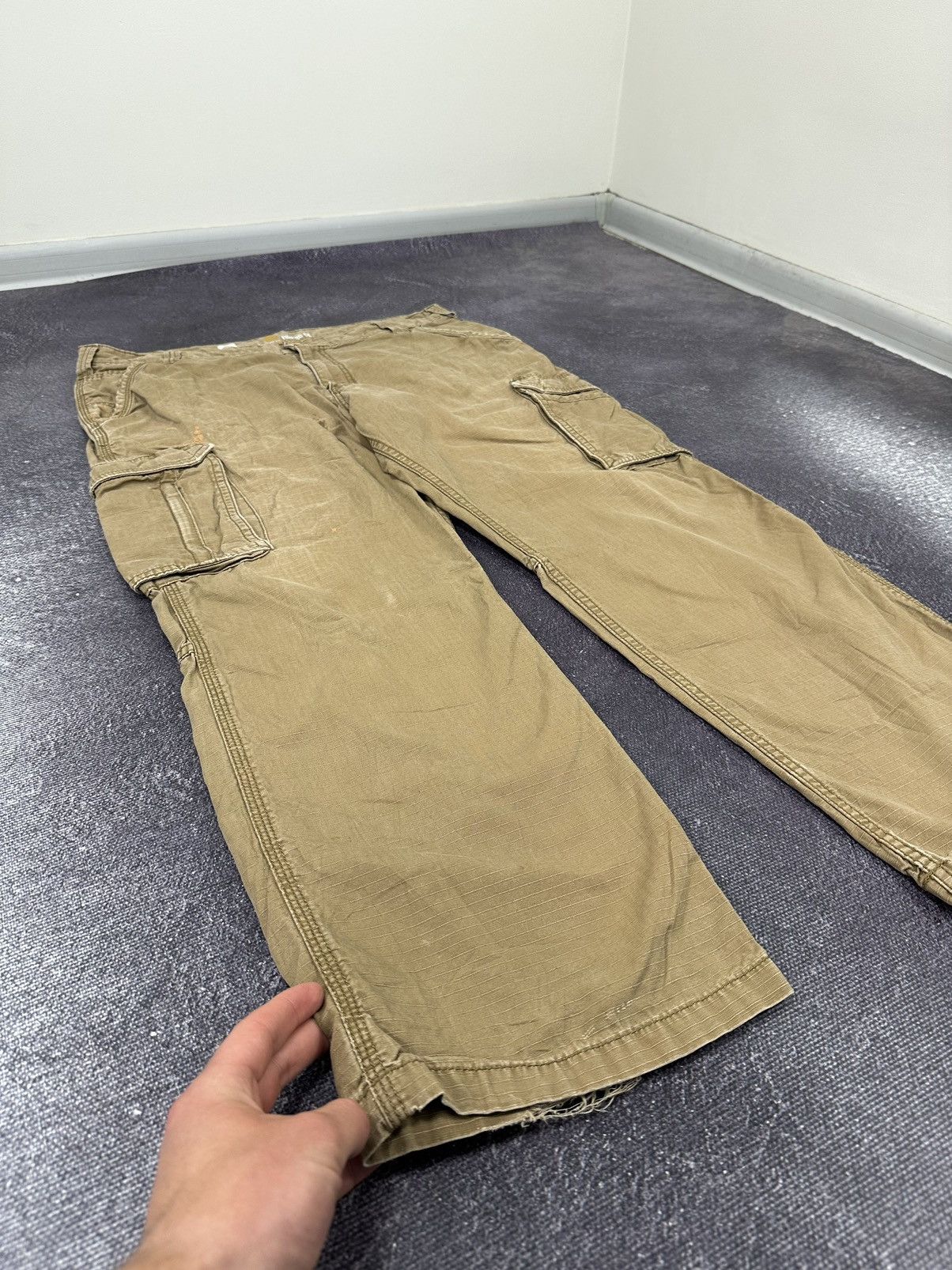 Carhartt Vintage Carhartt Cargo Baggy Distressed Opium USA Work Pants Size US 38 / EU 54 - 11 Thumbnail