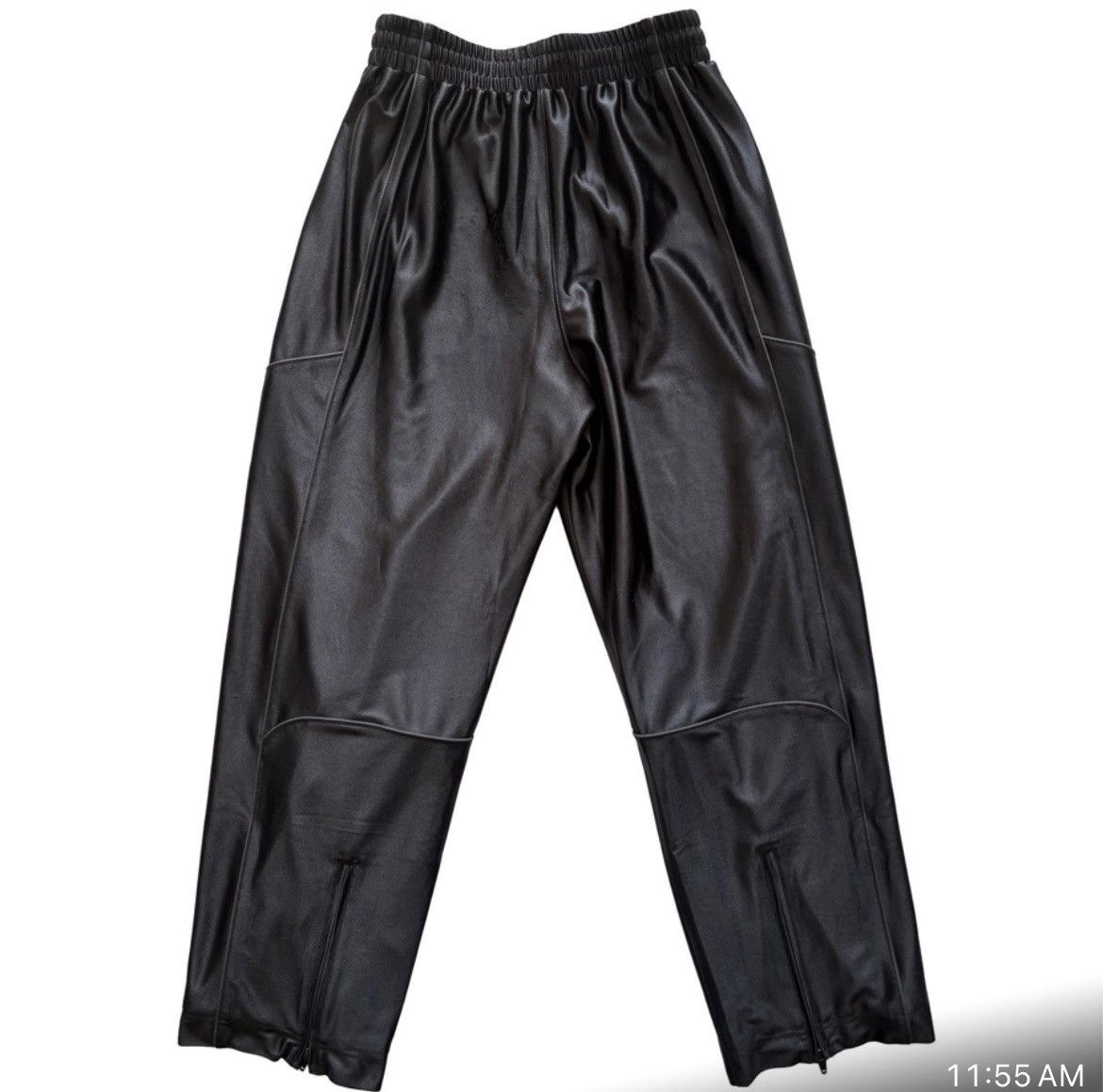 Alexander Wang Alexander Wang Black Shiny Track Pants Size US 31 - 2 Thumbnail