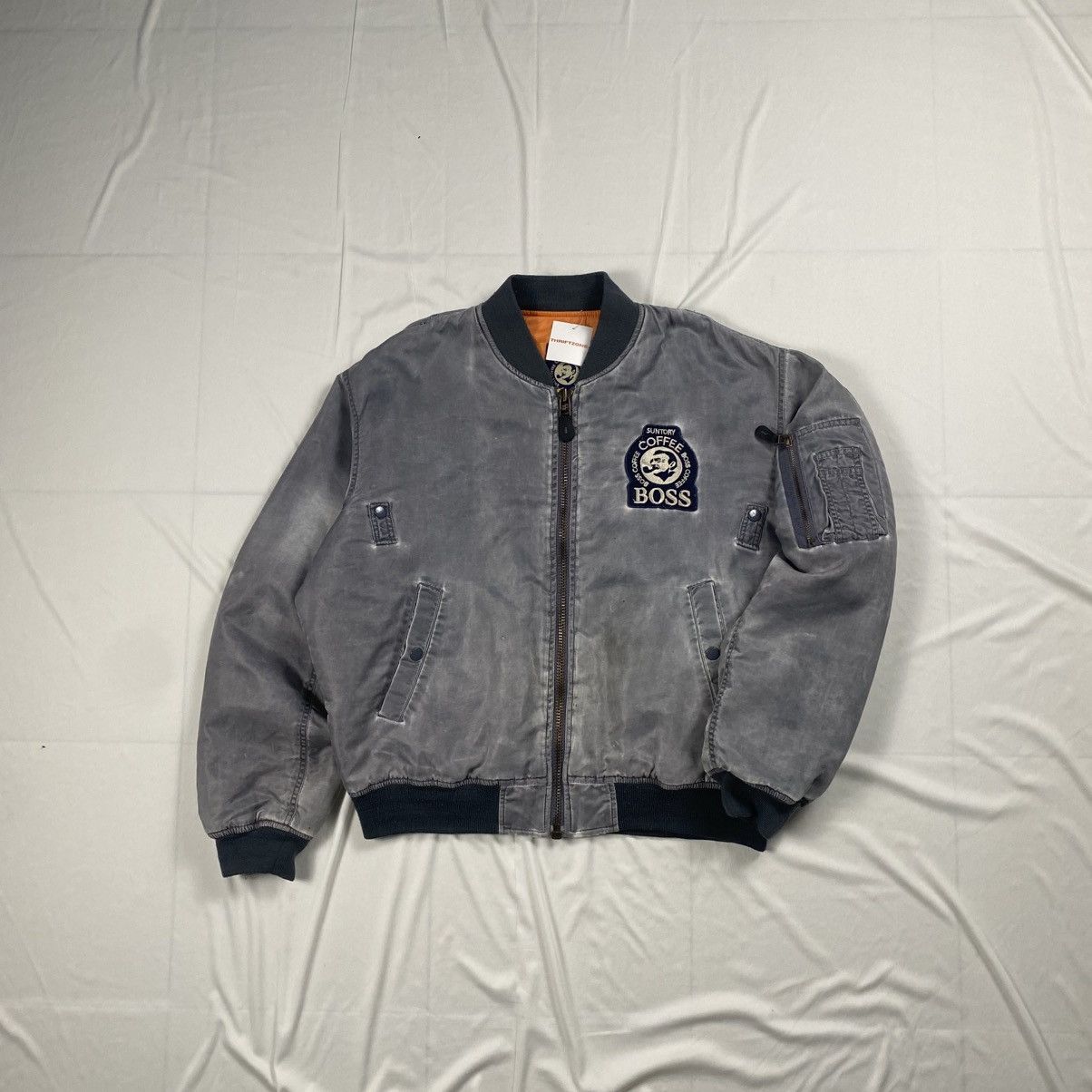 Vintage Suntory Boss Coffee Bomber Flight Jacket