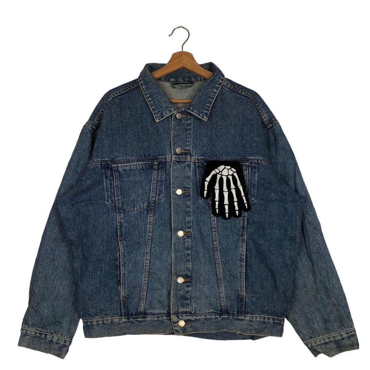 Japanese Brand 🔥Vintage Trucker Denim Jacket J.Crew Japan Issey Miyake Size US L / EU 52-54 / 3 - 2 Thumbnail