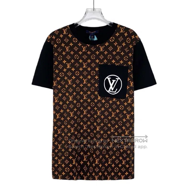 Louis Vuitton Louis Vuitton Dark brown logo presbyopic full print cotton Size US M / EU 48-50 / 2 - 1 Thumbnail