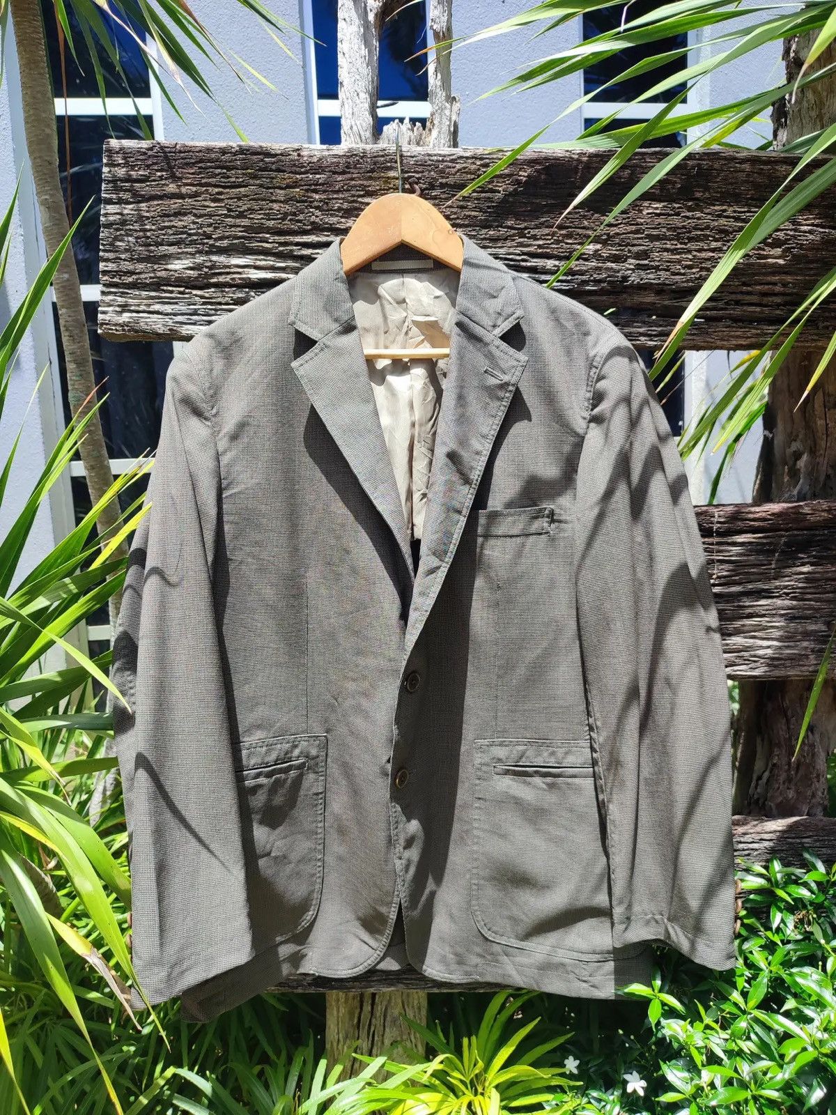 Kansai Yamamoto SISSY by Kansai Yamamoto Gray Tailored Blazer Size 44R - 1 Thumbnail