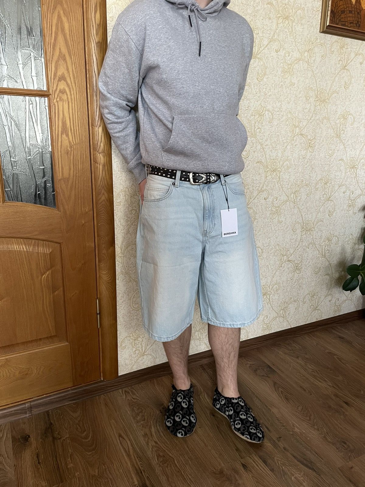 Denime × Designer Baggy jorts bershka Size US 34 / EU 50 - 6 Thumbnail