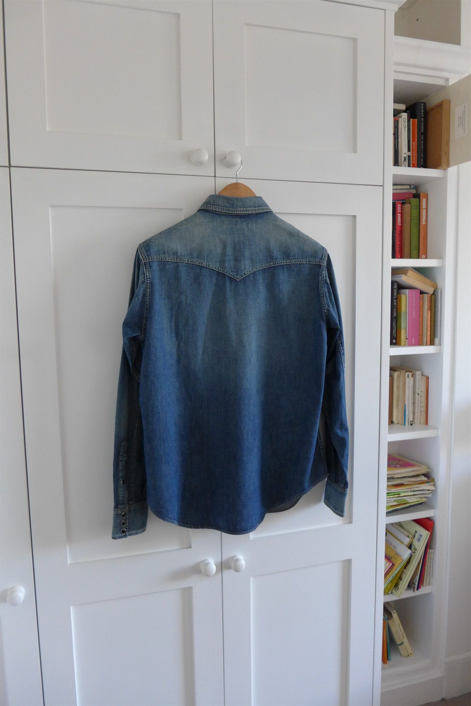 Saint Laurent Paris n/a Saint Laurent Western Shirt - Blue Denim Size US L / EU 52-54 / 3 - 4 Thumbnail