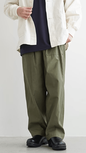 blurhms blurhms ROOTSTOCK Cotton Satin Baker Pants bROOTS23S02 Size US 32 / EU 48 - 2 Thumbnail