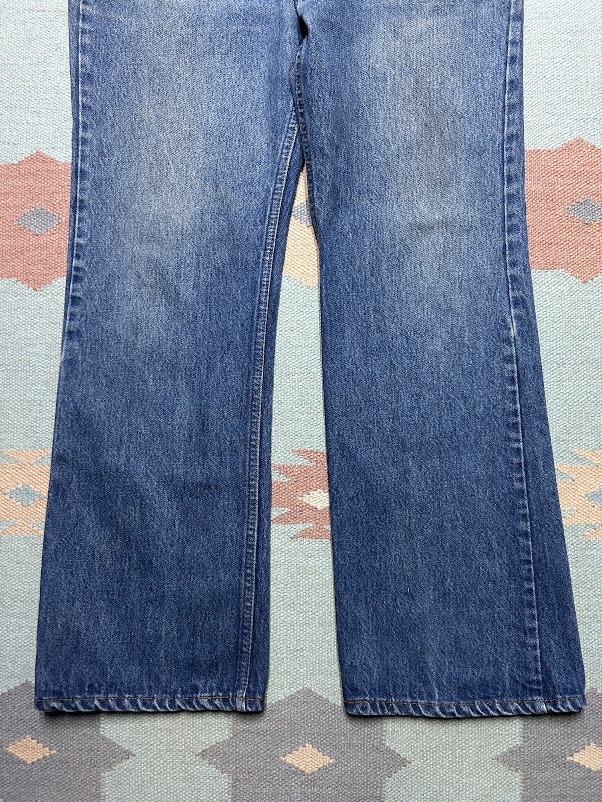 Vintage Vtg Levi's 517 jeans orange tab dark wash bootcut USA 34x29 Size US 34 / EU 50 - 6 Thumbnail