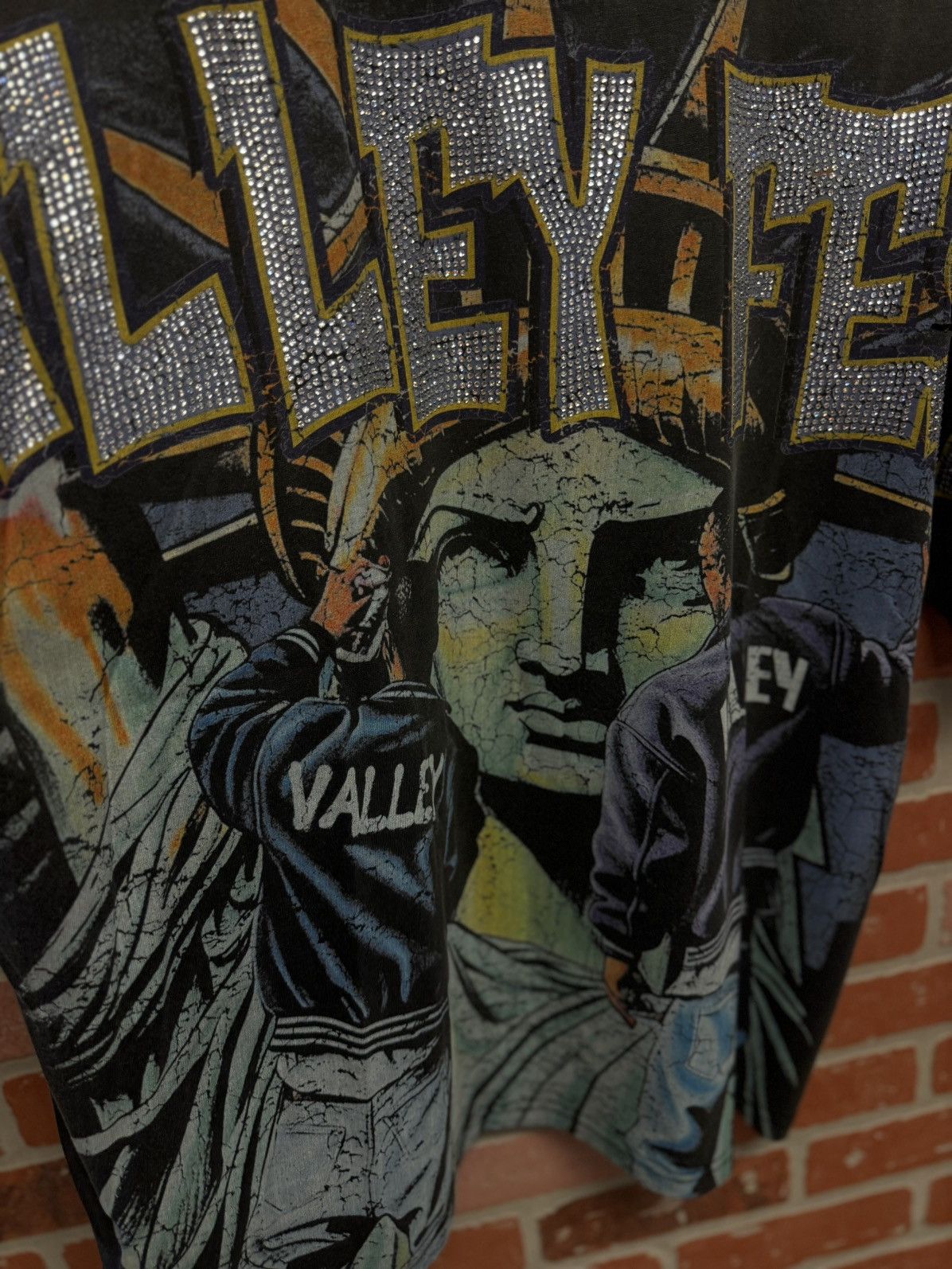 Vale Vale Valley Fest Bling Tee Size XL (NEW) Shiny Stones Size US XL / EU 56 / 4 - 3 Thumbnail