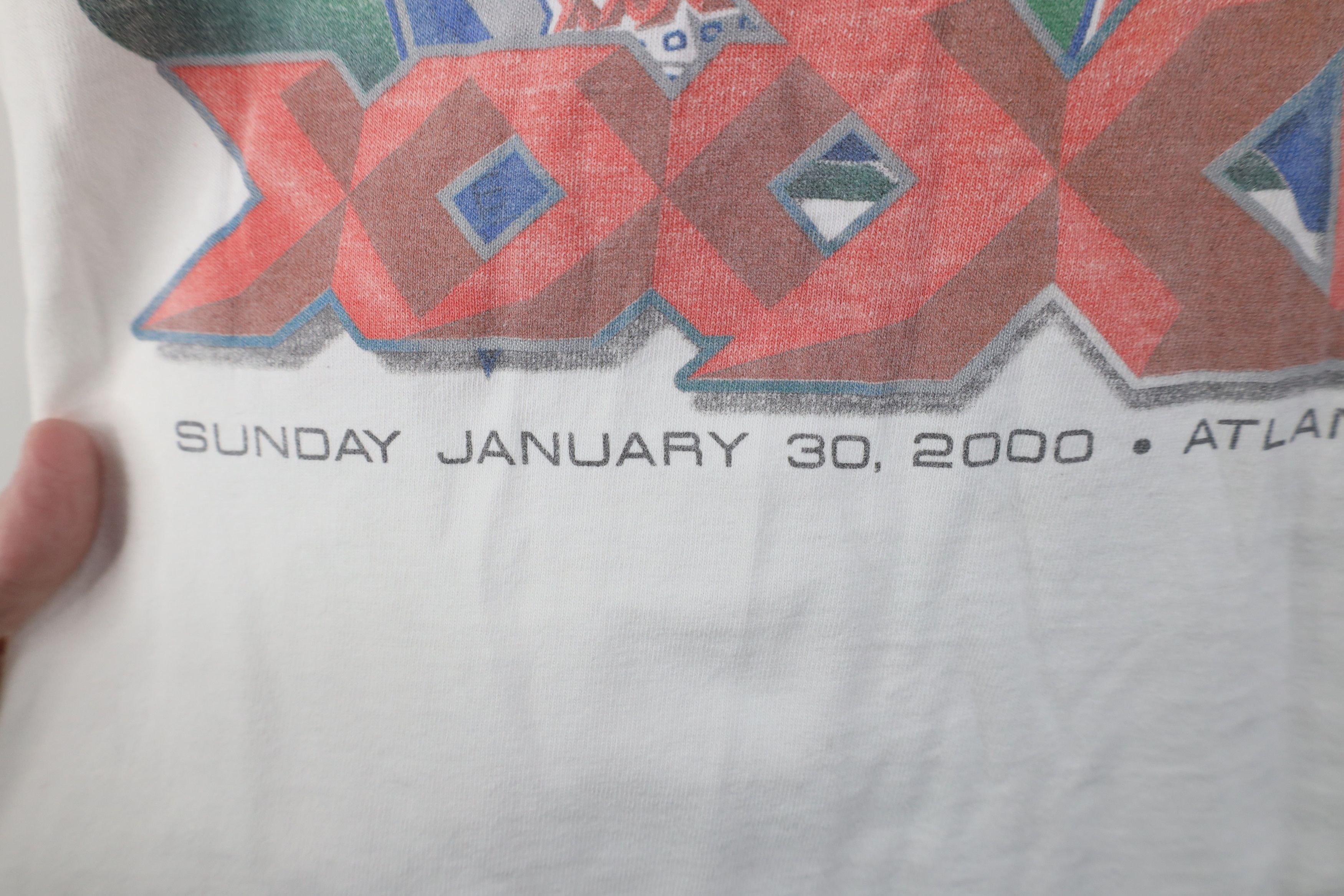 Vintage Vintage Y2K Super Bowl XXXIV 2000 Short Sleeve T-Shirt Size US XL / EU 56 / 4 - 5 Thumbnail