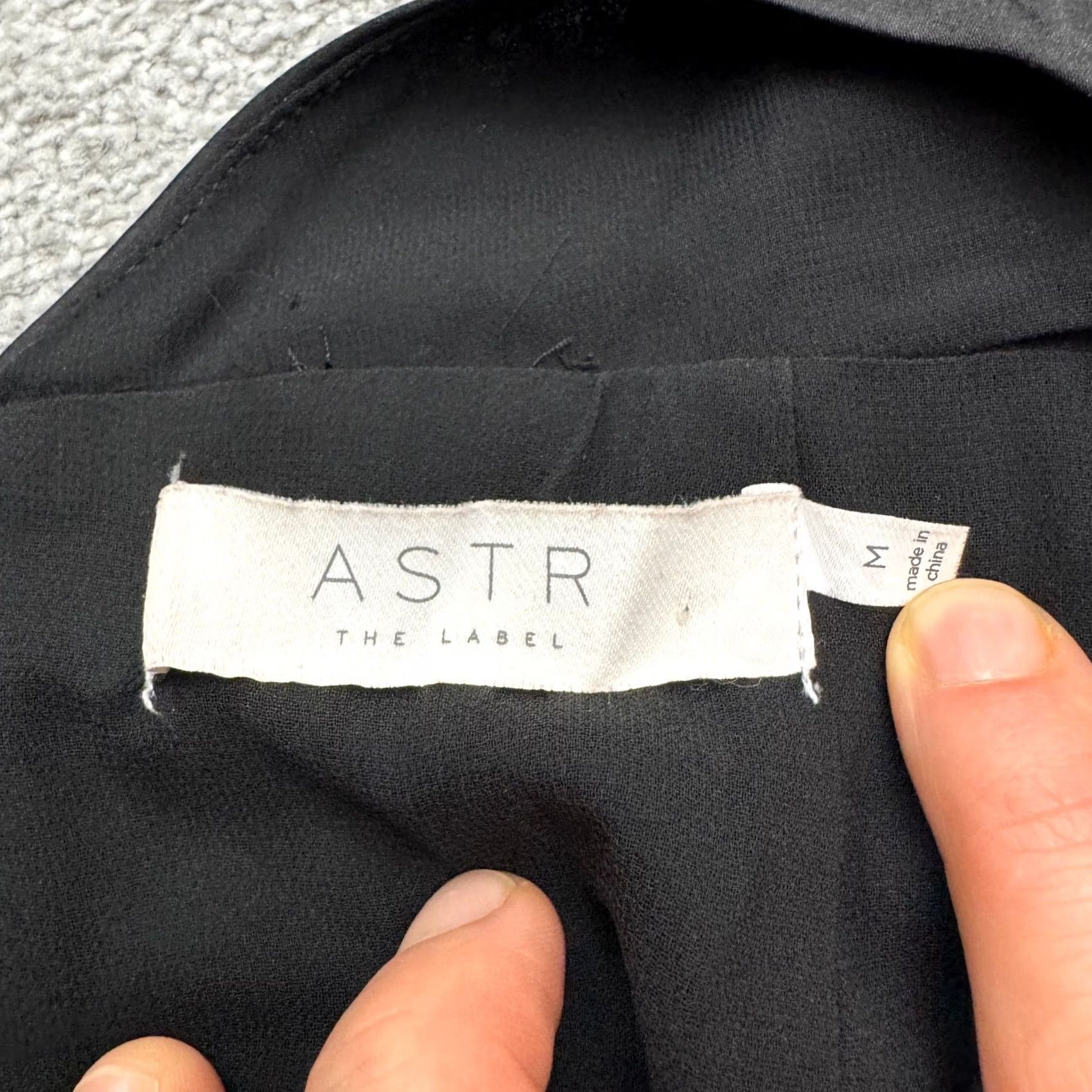 ASTR The Label ASTR The Label Mini Dress Puff Sleeve Ruffle Cut Out Backless Black Satin Women M Dress Size M / US 6-8 / IT 42-44 - 4 Thumbnail