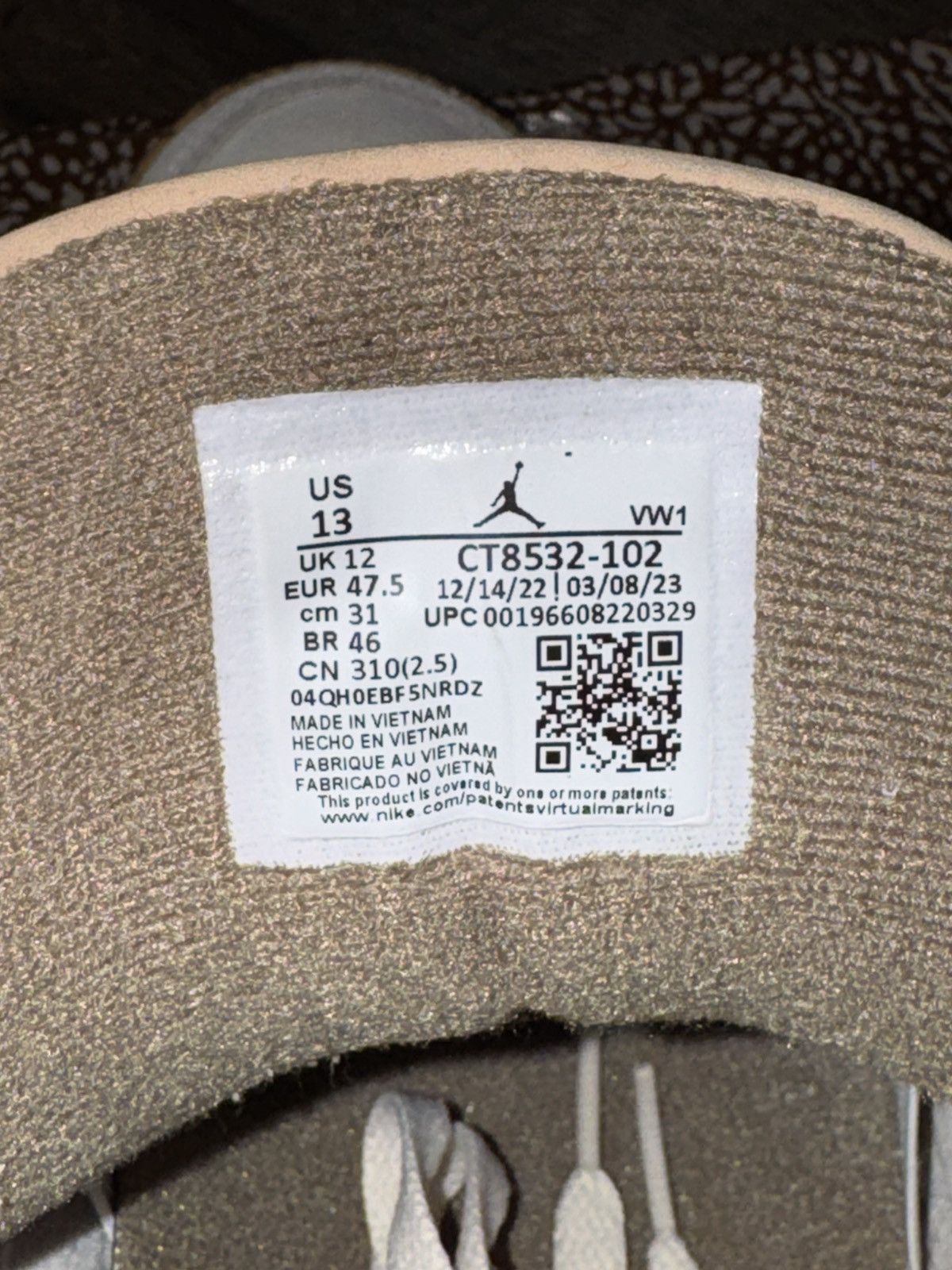 Jordan Brand Air Jordan 3 Palomino OG All – Size 13 Size US 13 / EU 46 - 9 Thumbnail