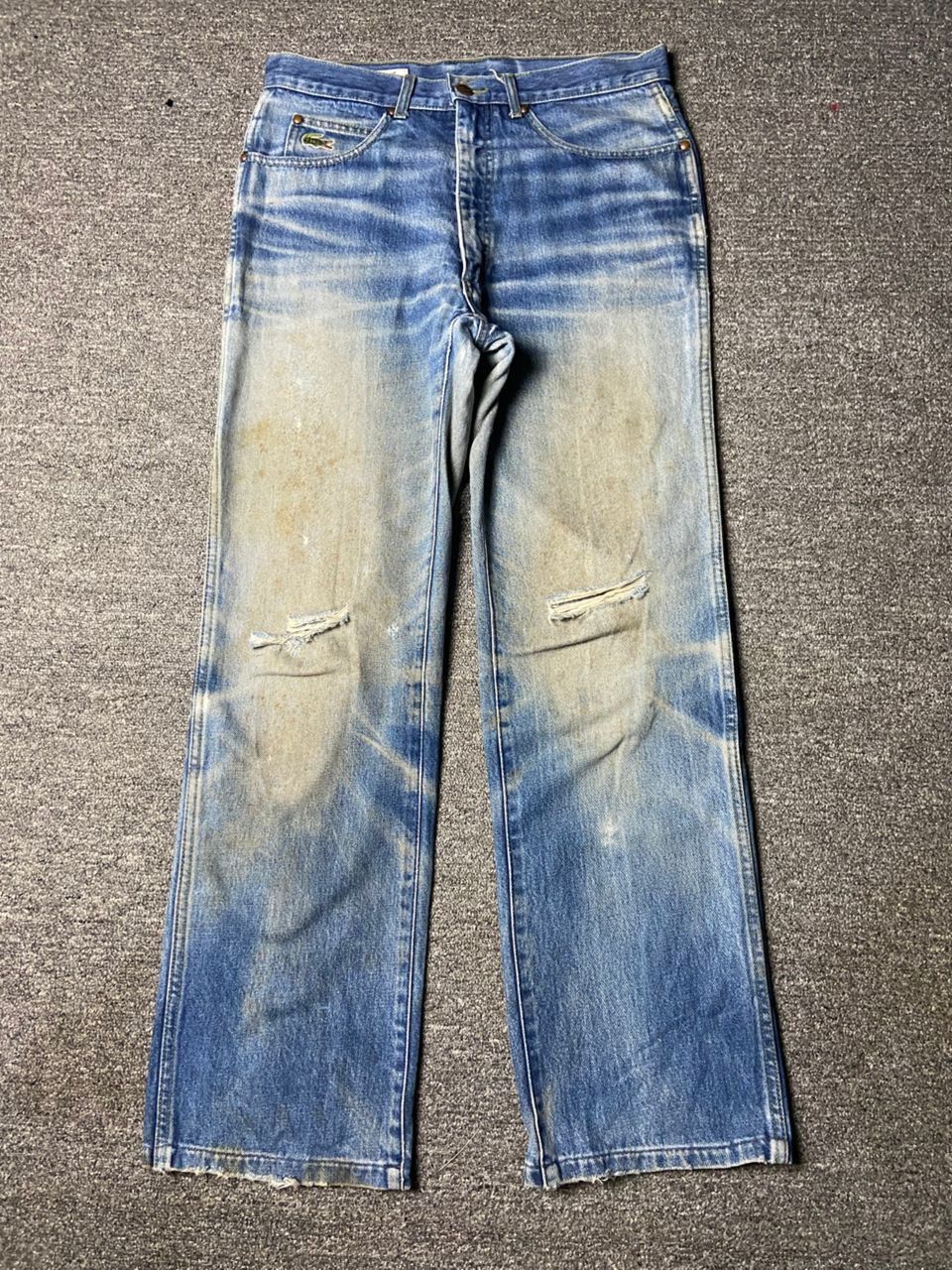 Lacoste Chemise Lacoste Distressed Denim Jeans (162) Size US 31 - 1 Thumbnail