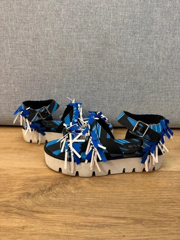 MSGM MSGM Italy Creative sandals with straps platform 38 Size US 8 / IT 38 - 2 Thumbnail
