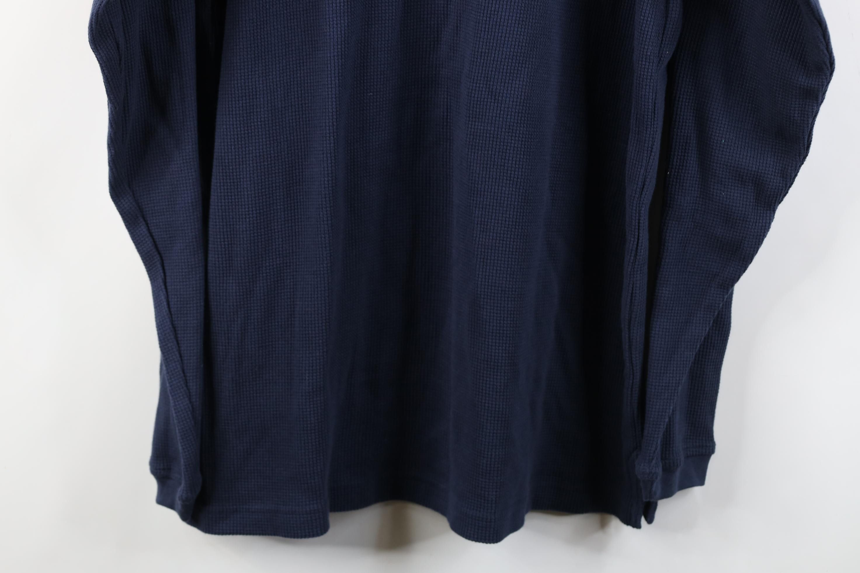 Vintage Deadstock Vintage 90s Y2K Waffle Knit Long Sleeve T-Shirt Size US M / EU 48-50 / 2 - 13 Thumbnail