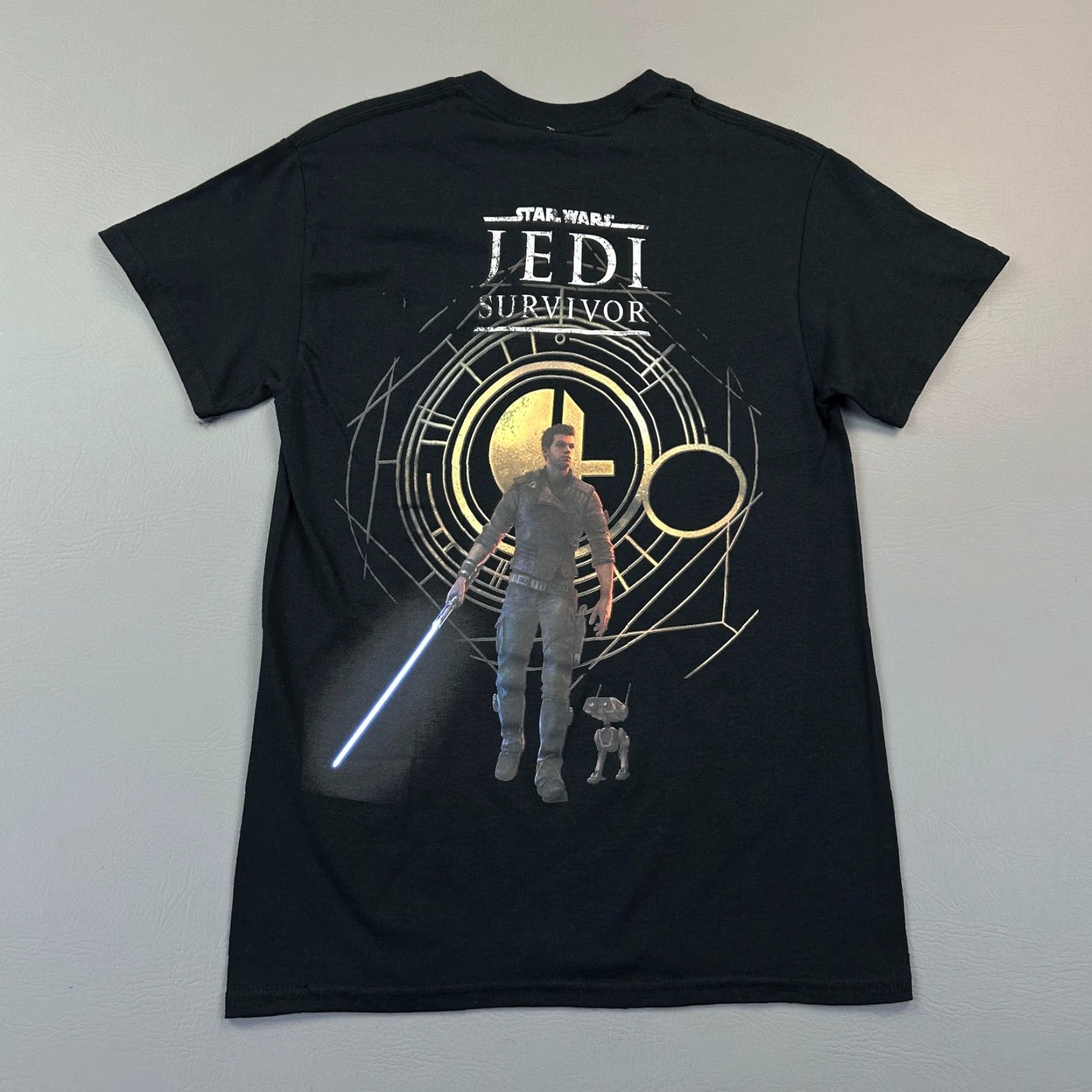Star Wars Star Wars Star Wars Jedi Survivor Shirt Mens Small Black Kal Kestis BD-1 Graphic Tee NWT Size US S / EU 44-46 / 1 - 7 Thumbnail